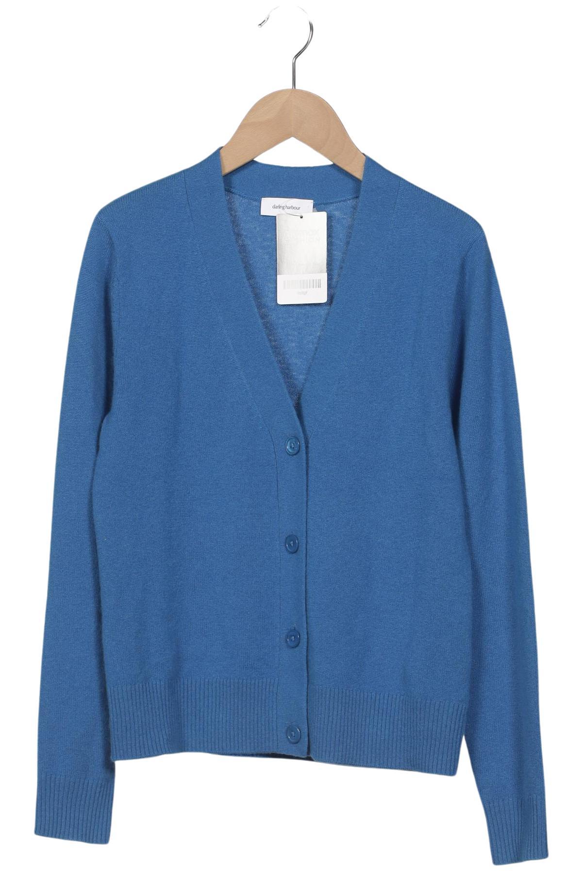 

darling harbour Damen Strickjacke, blau, Gr. 34