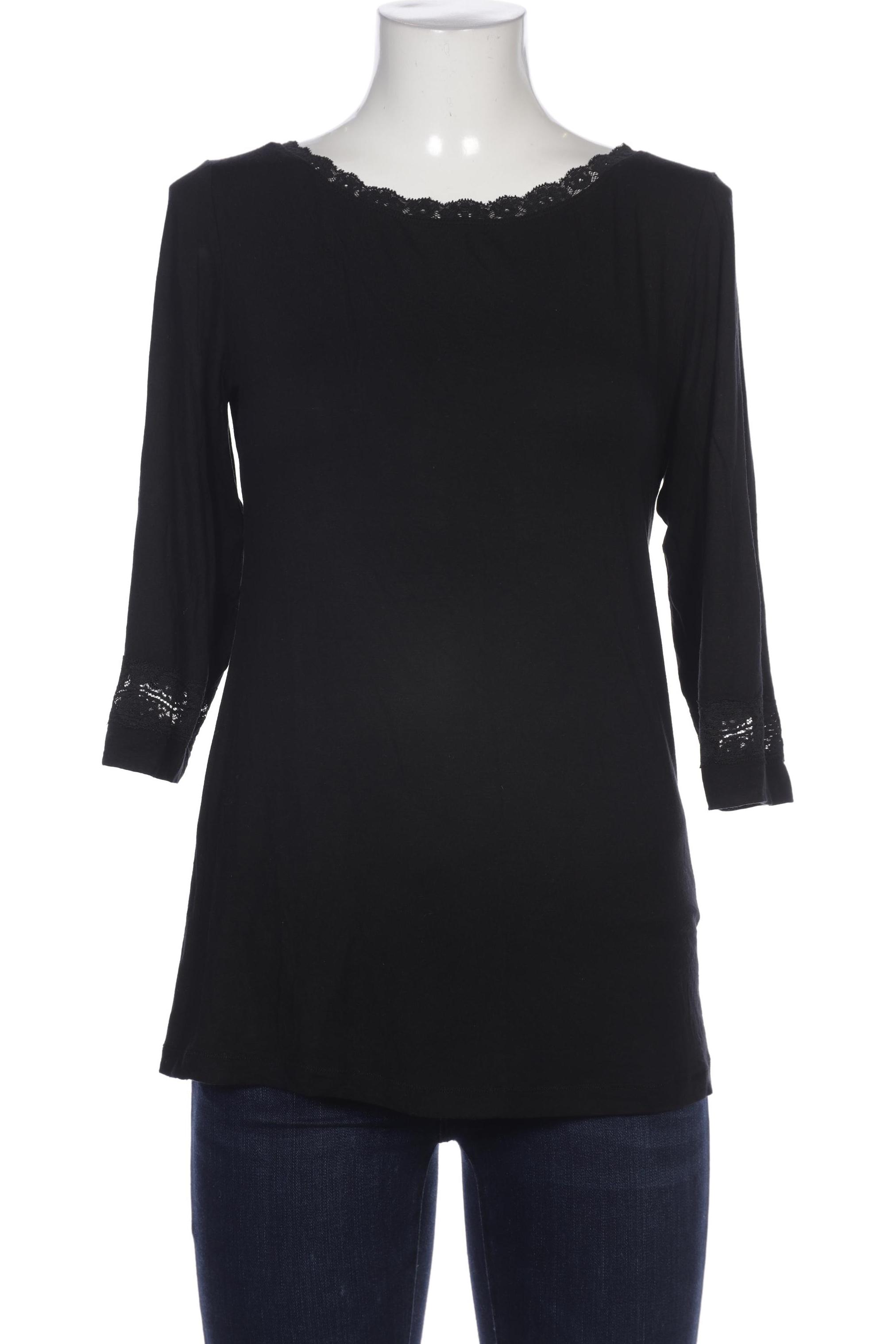 

darling harbour Damen Langarmshirt, schwarz, Gr. 44