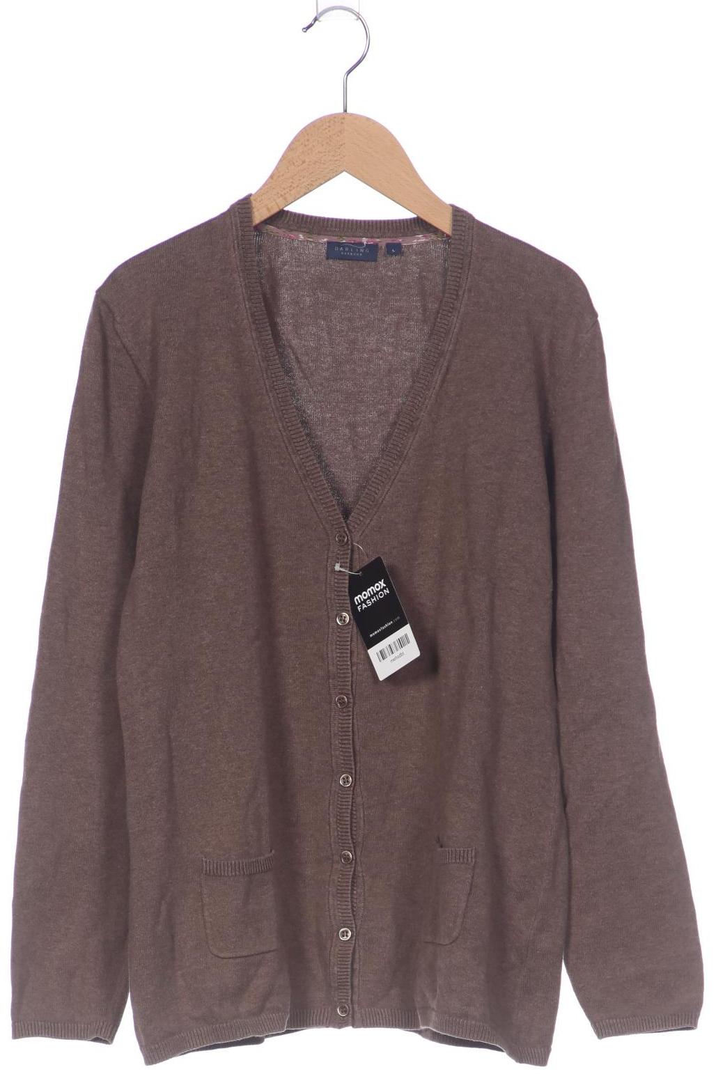 

darling harbour Damen Strickjacke, braun, Gr. 42