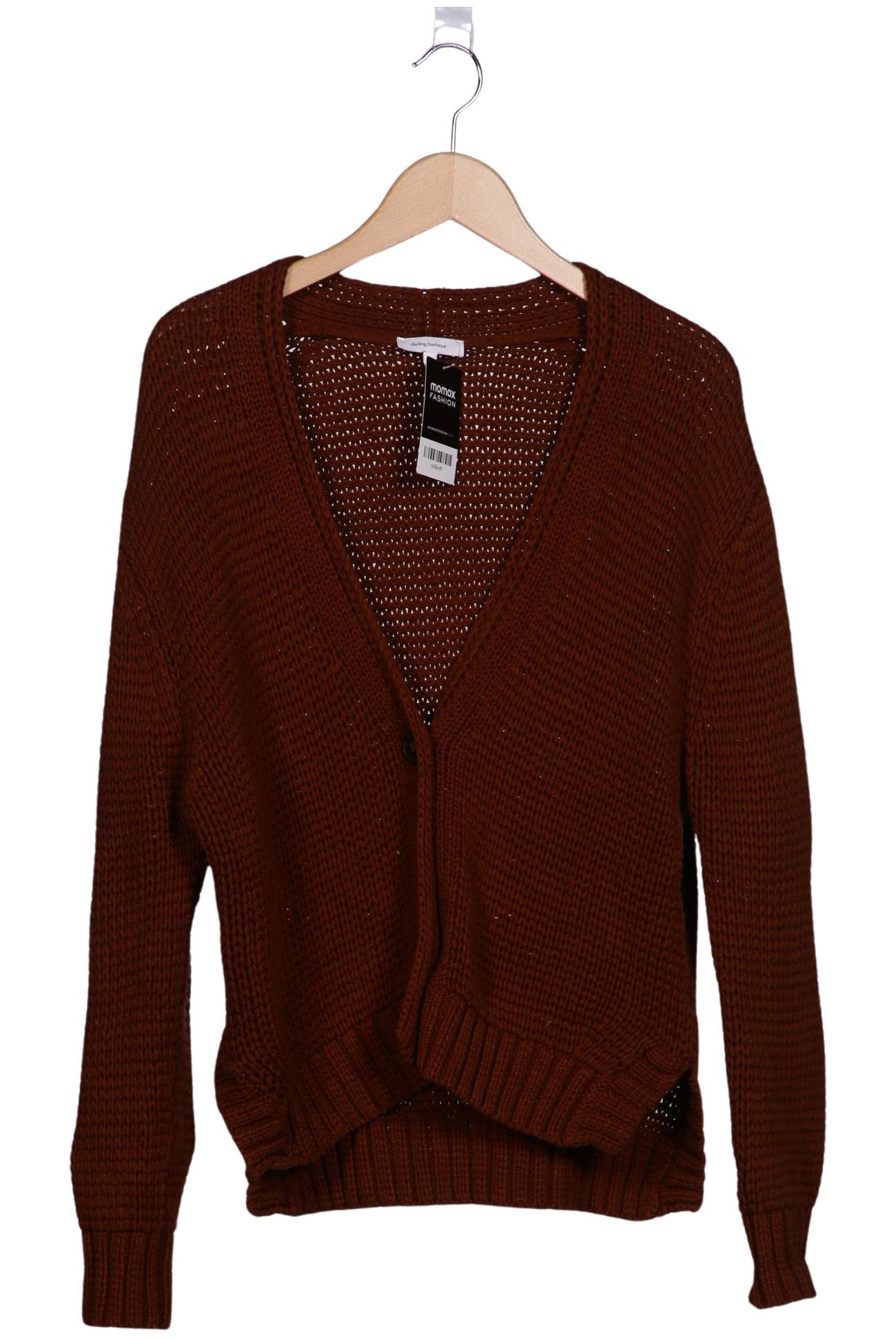 

darling harbour Damen Strickjacke, braun, Gr. 38