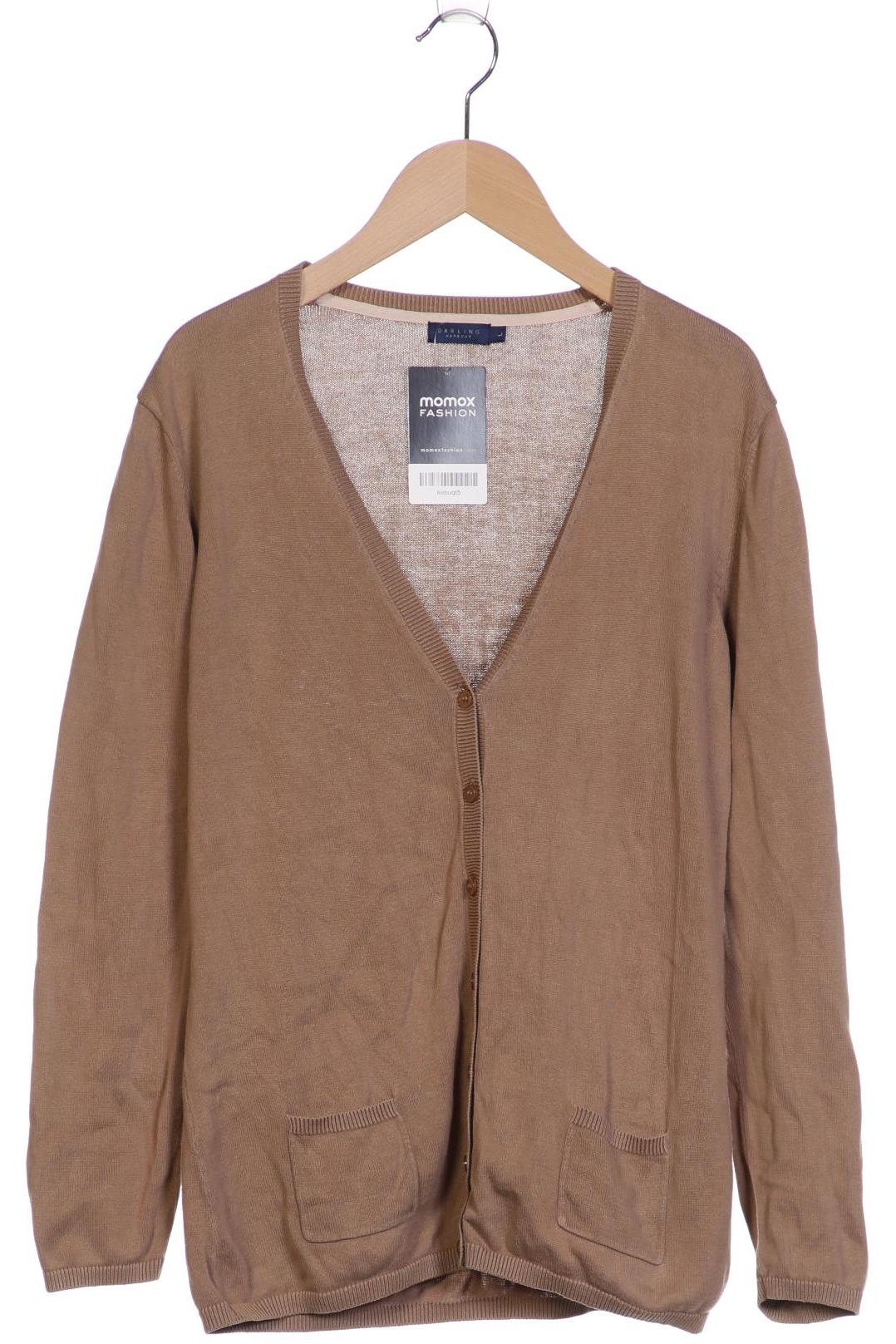 

darling harbour Damen Strickjacke, beige, Gr. 42