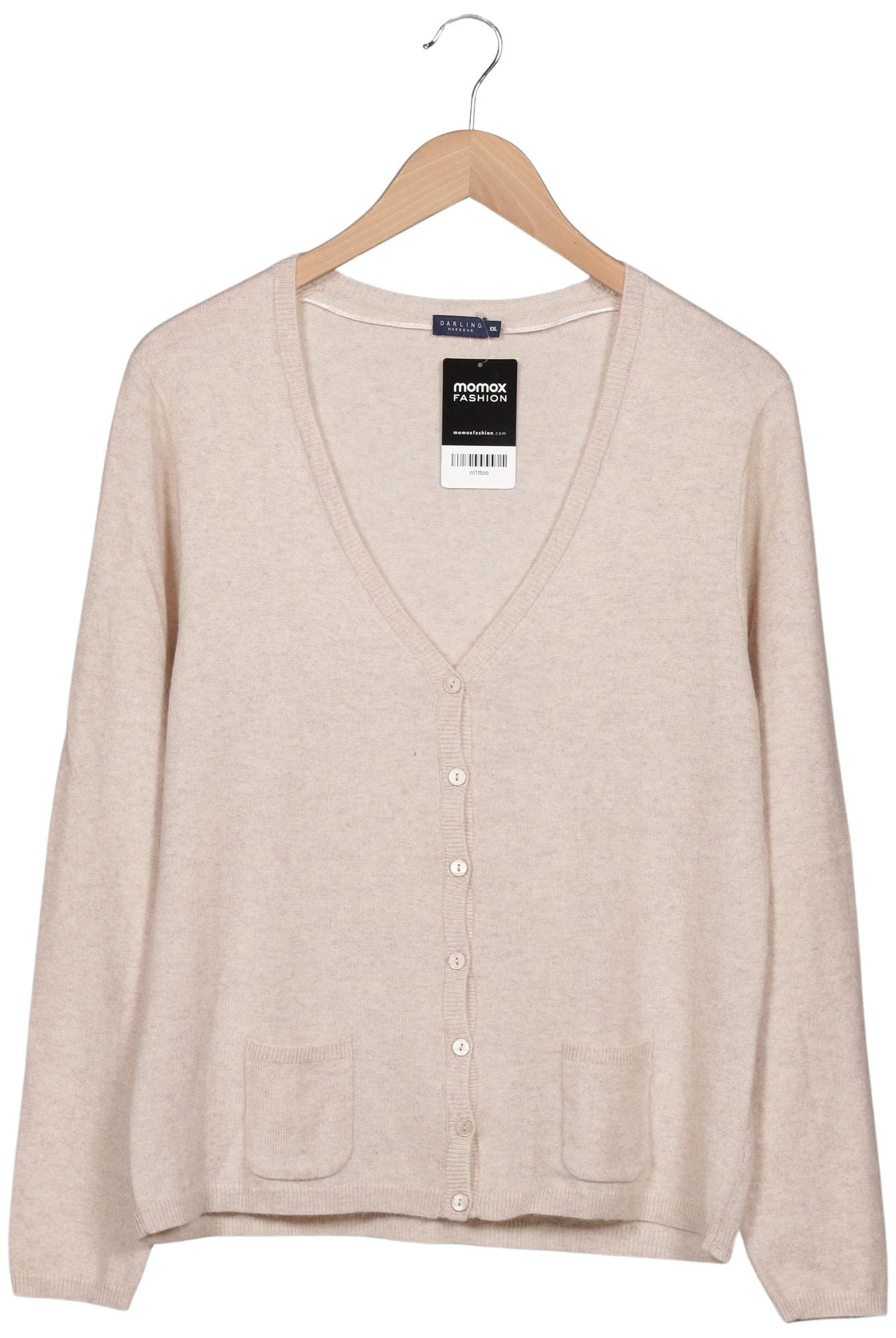 

darling harbour Damen Strickjacke, beige, Gr. 46