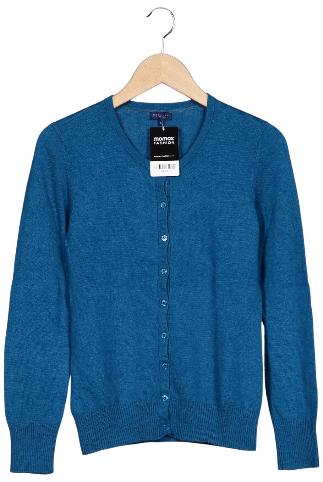 

darling harbour Damen Strickjacke, blau, Gr. 36