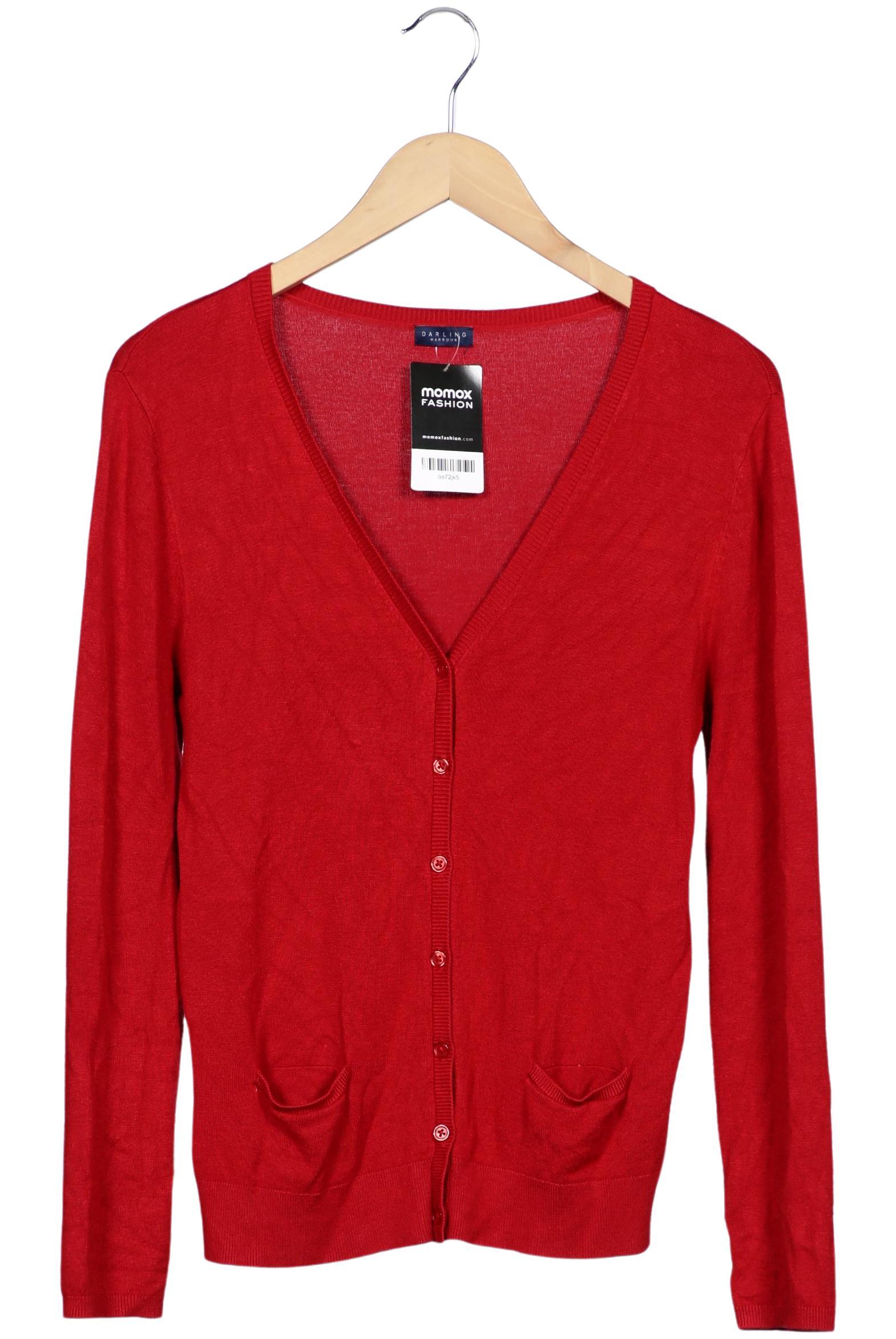 

darling harbour Damen Strickjacke, rot, Gr. 36