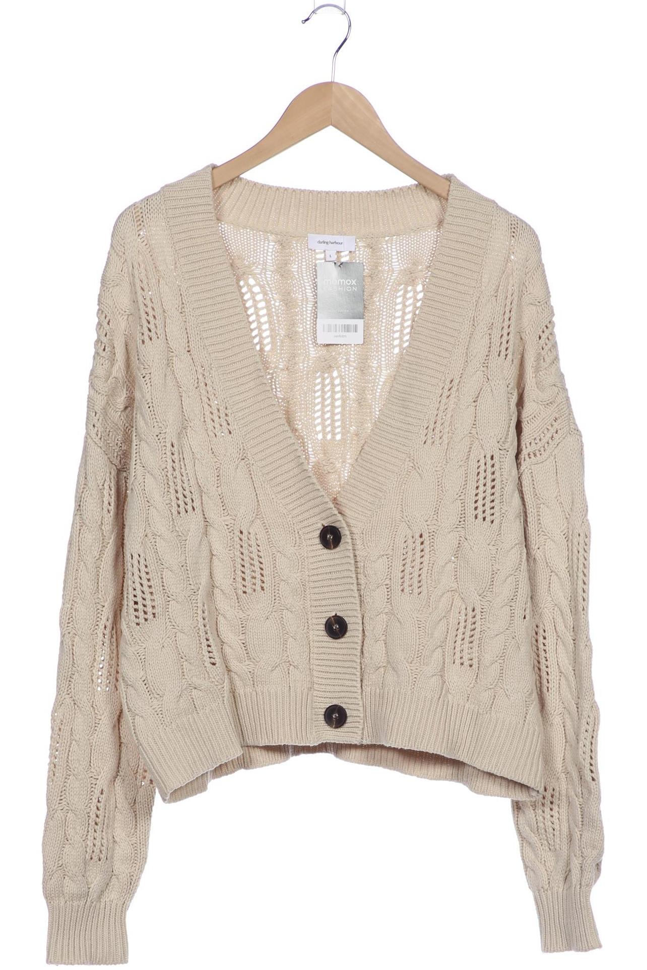 

darling harbour Damen Strickjacke, beige, Gr. 42