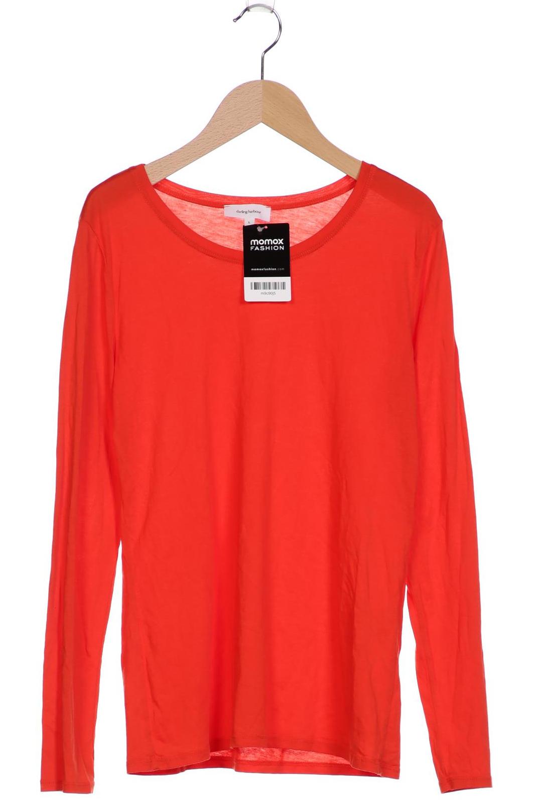 

darling harbour Damen Langarmshirt, rot, Gr. 42