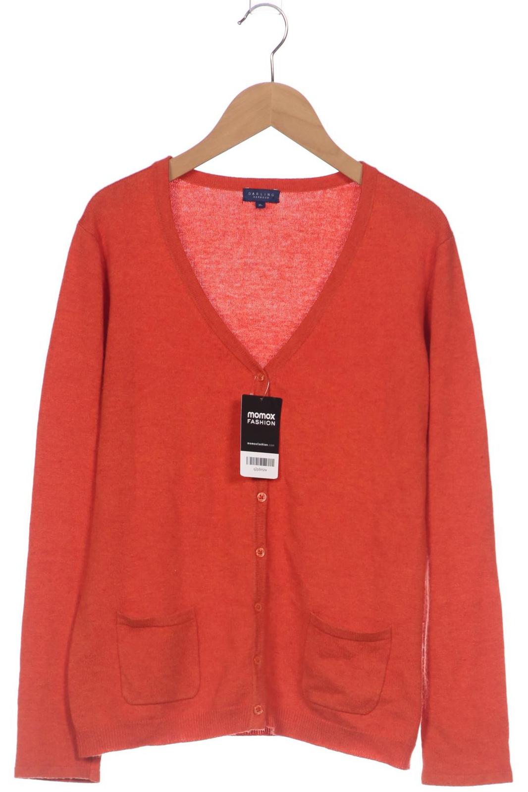 

darling harbour Damen Strickjacke, orange, Gr. 44