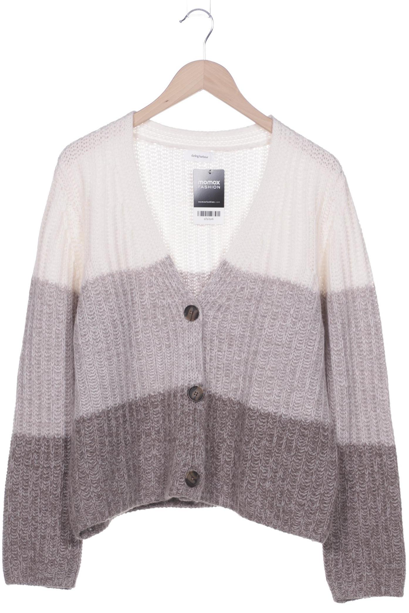 

darling harbour Damen Strickjacke, grau, Gr. 46