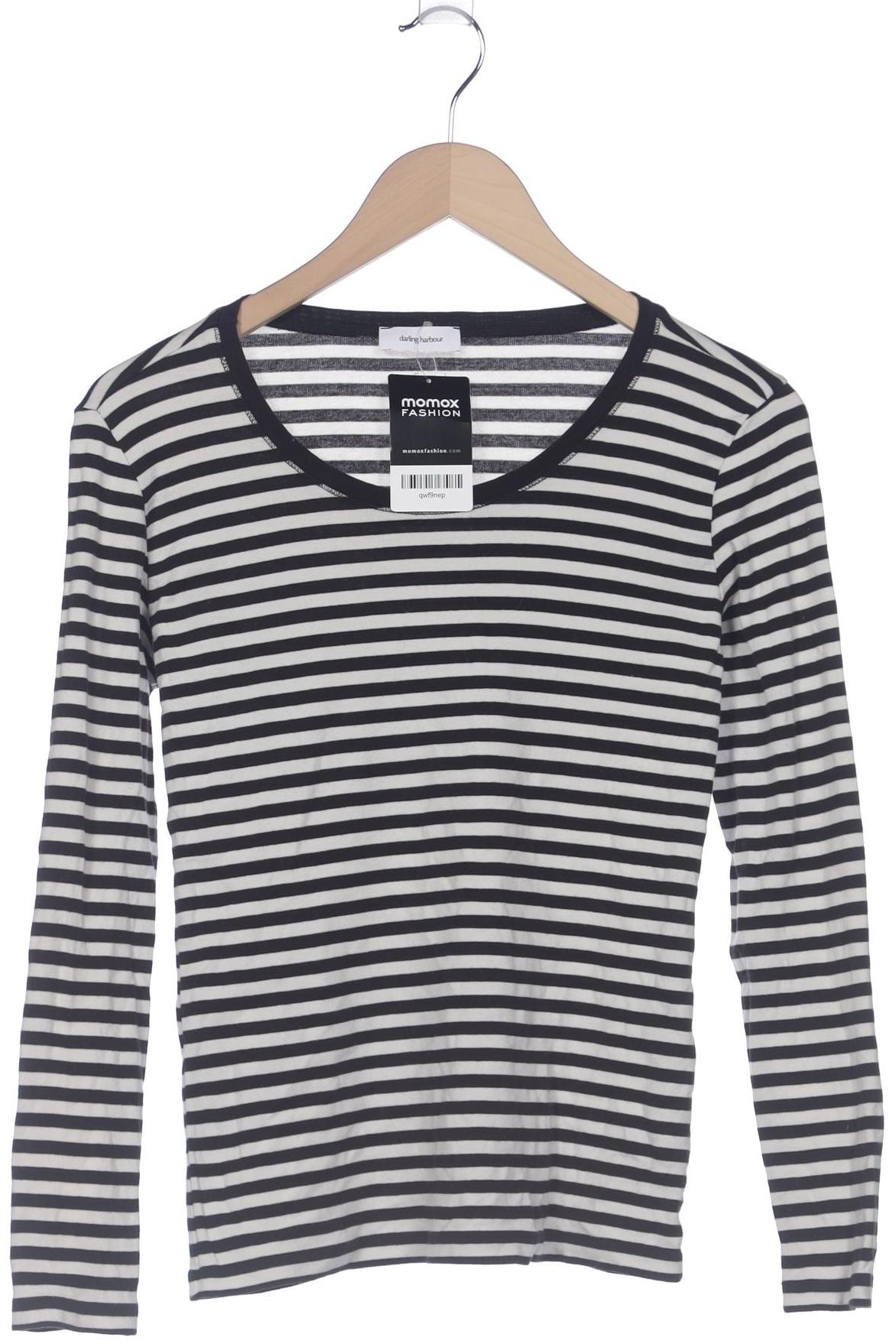 

darling harbour Damen Langarmshirt, schwarz, Gr. 42