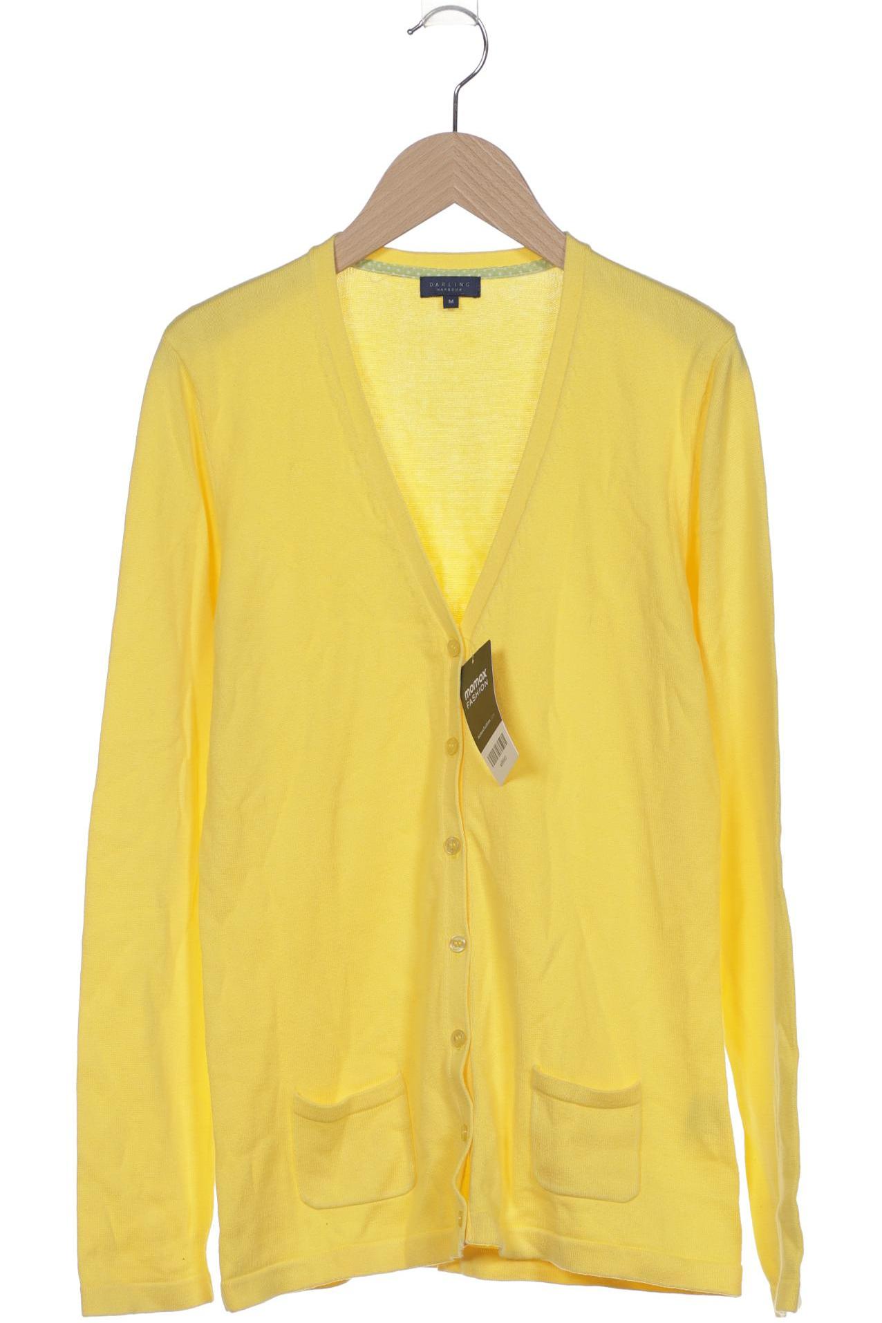 

darling harbour Damen Strickjacke, gelb, Gr. 38