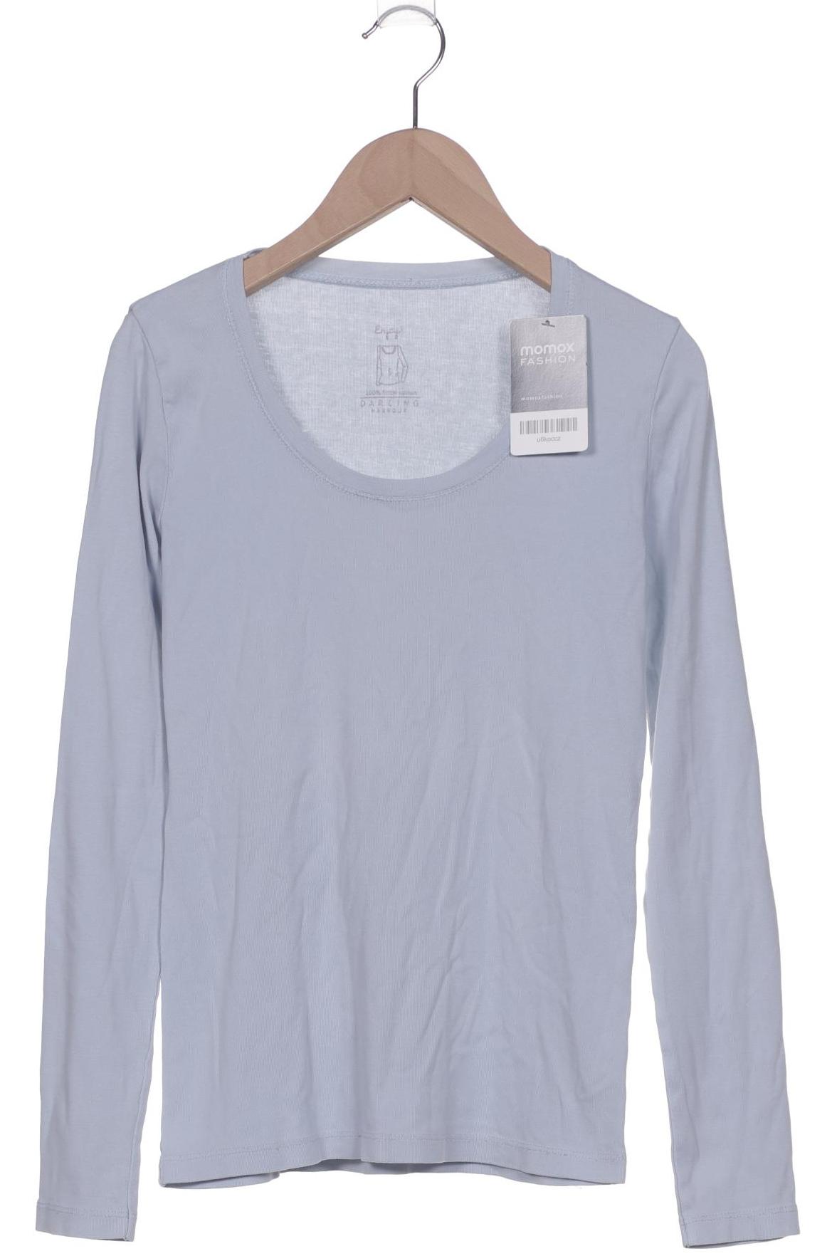 

darling harbour Damen Langarmshirt, hellblau, Gr. 36