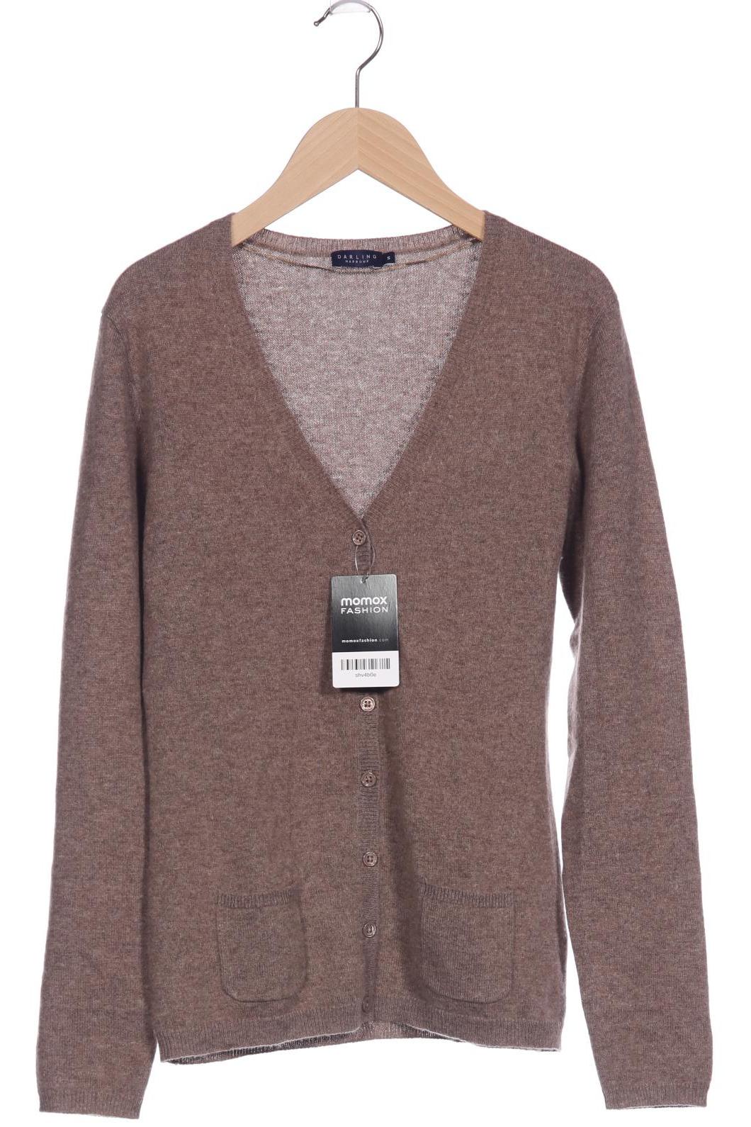 

darling harbour Damen Strickjacke, braun, Gr. 36