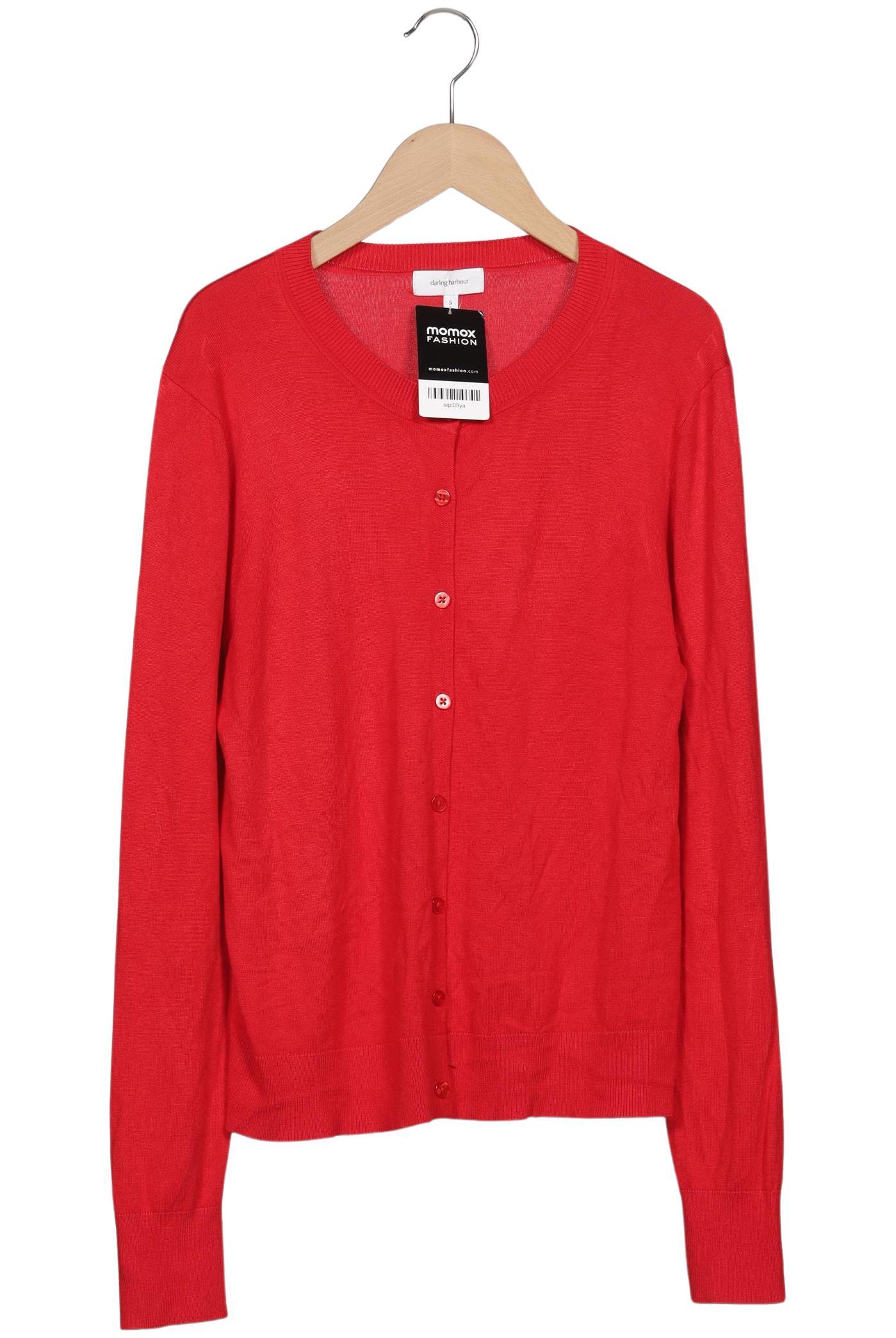 

darling harbour Damen Strickjacke, rot, Gr. 36