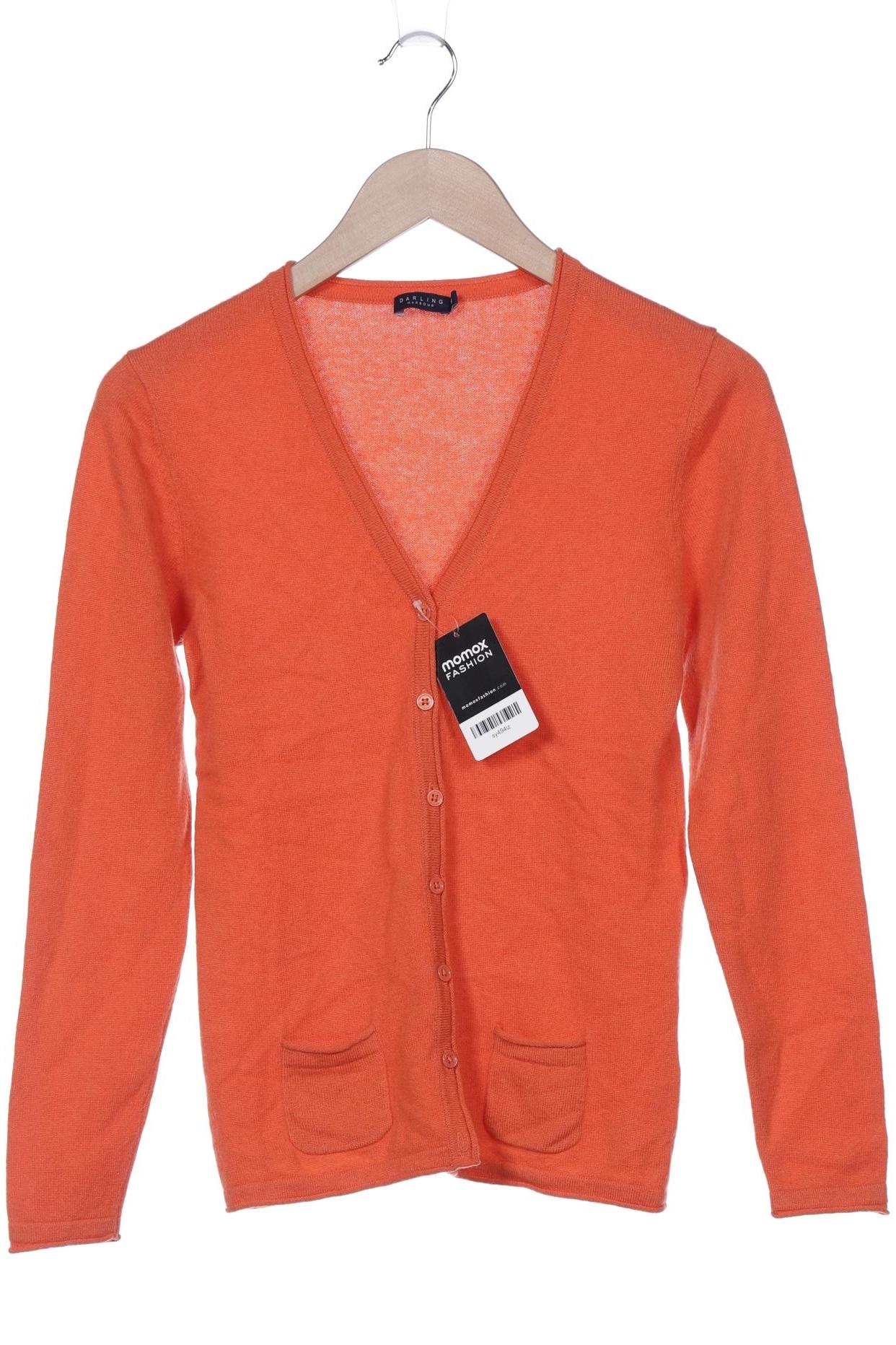 

darling harbour Damen Strickjacke, orange, Gr. 38