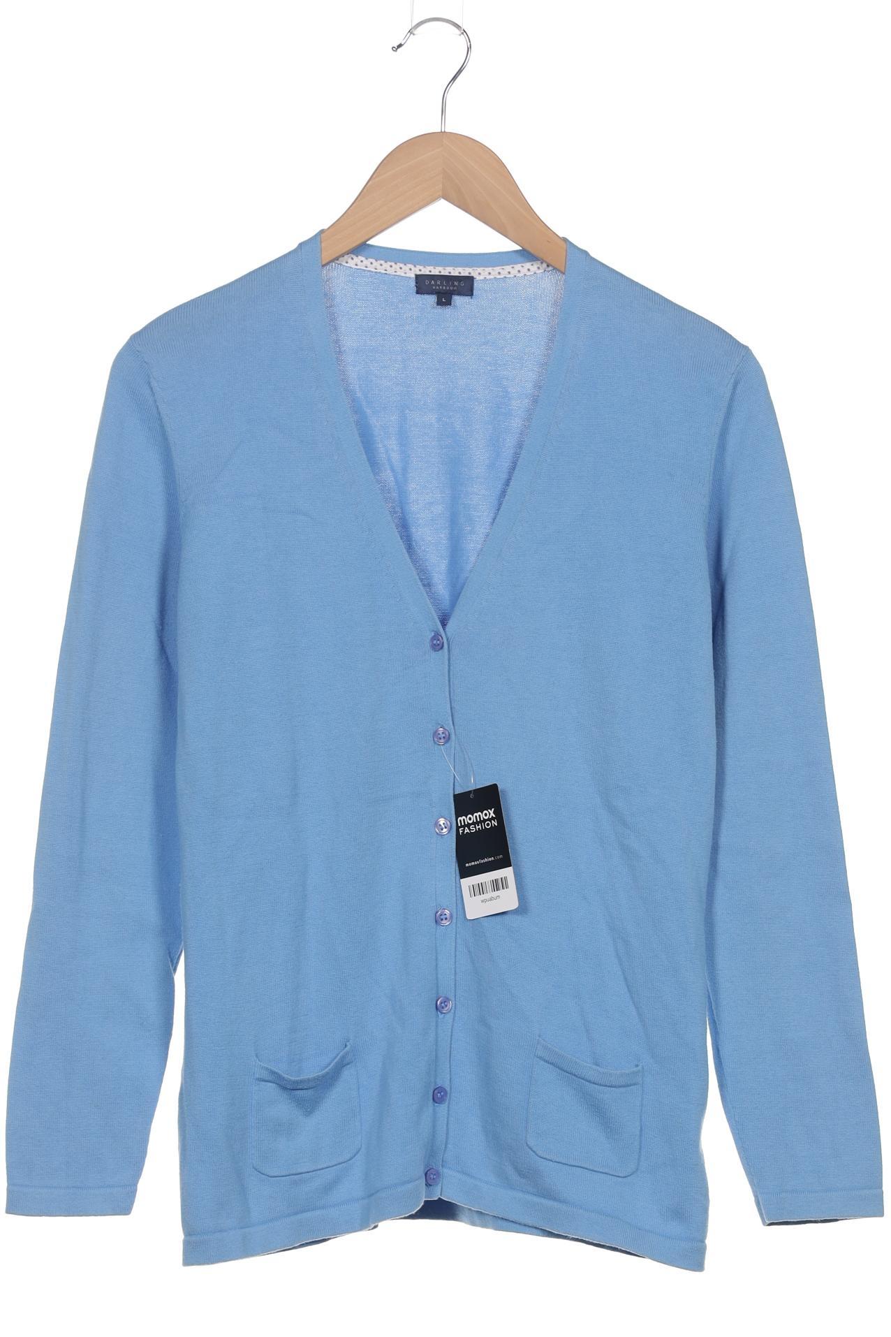 

darling harbour Damen Strickjacke, blau, Gr. 42