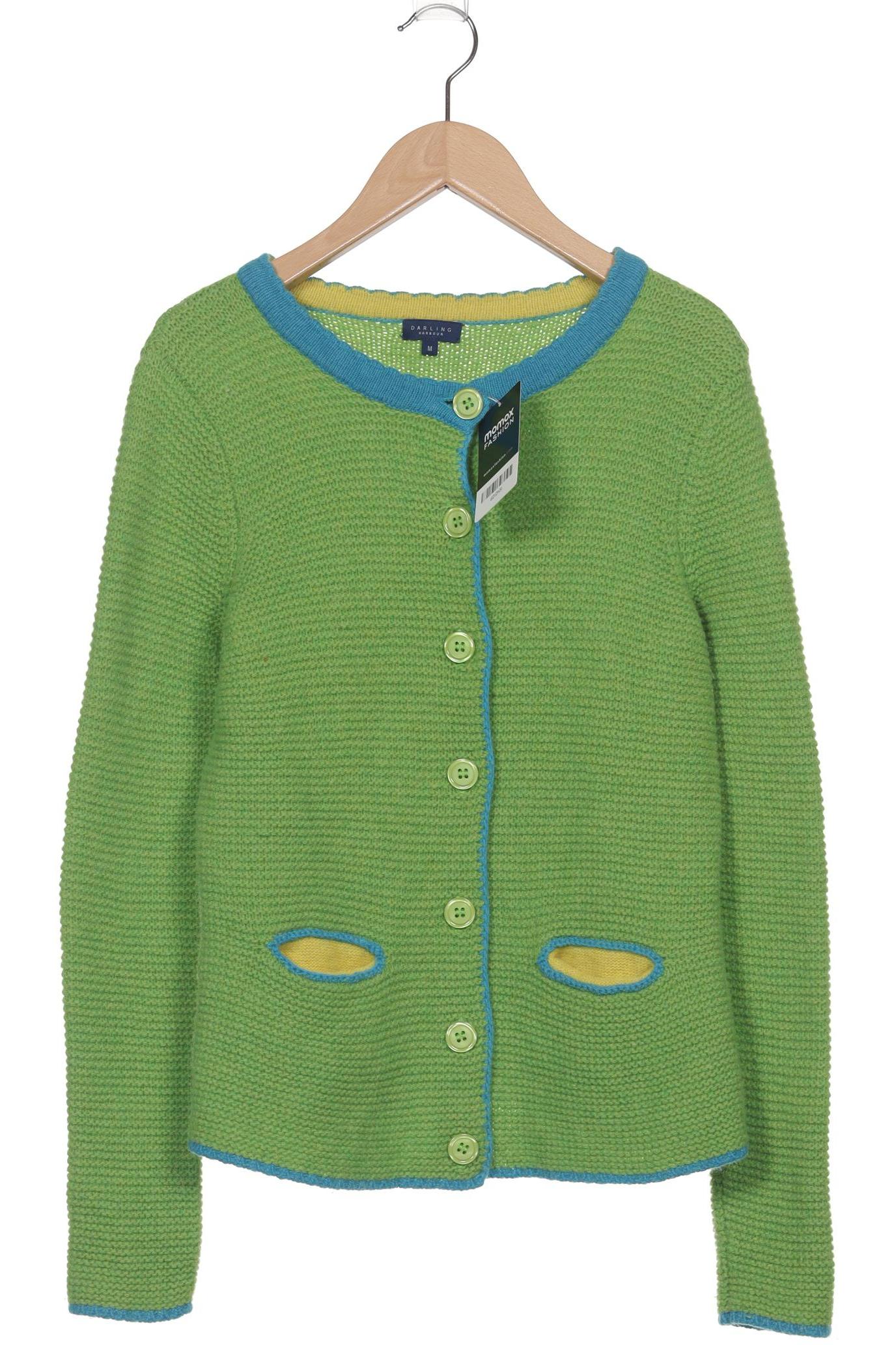

darling harbour Damen Strickjacke, grün, Gr. 38