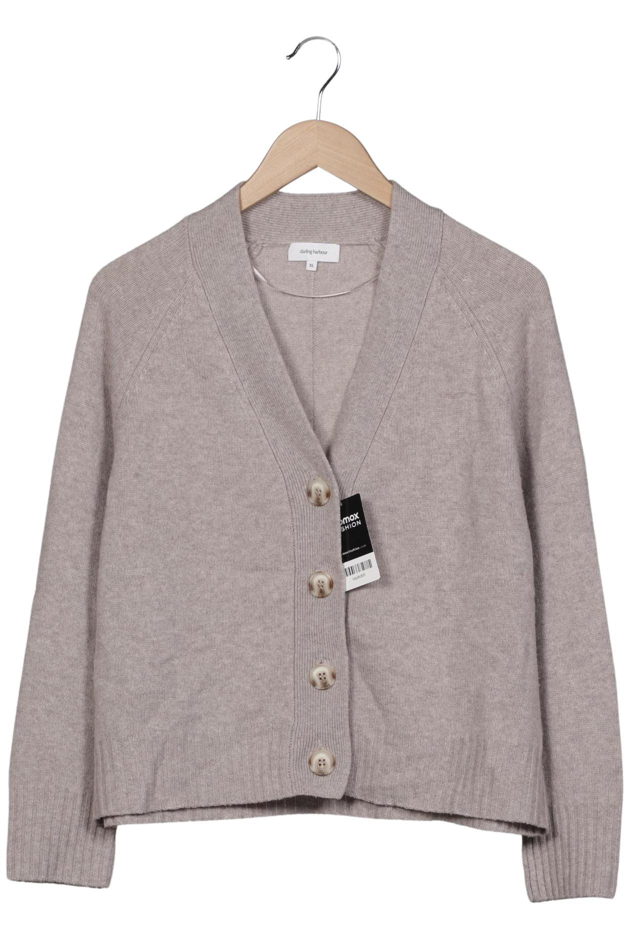 

darling harbour Damen Strickjacke, grau, Gr. 44