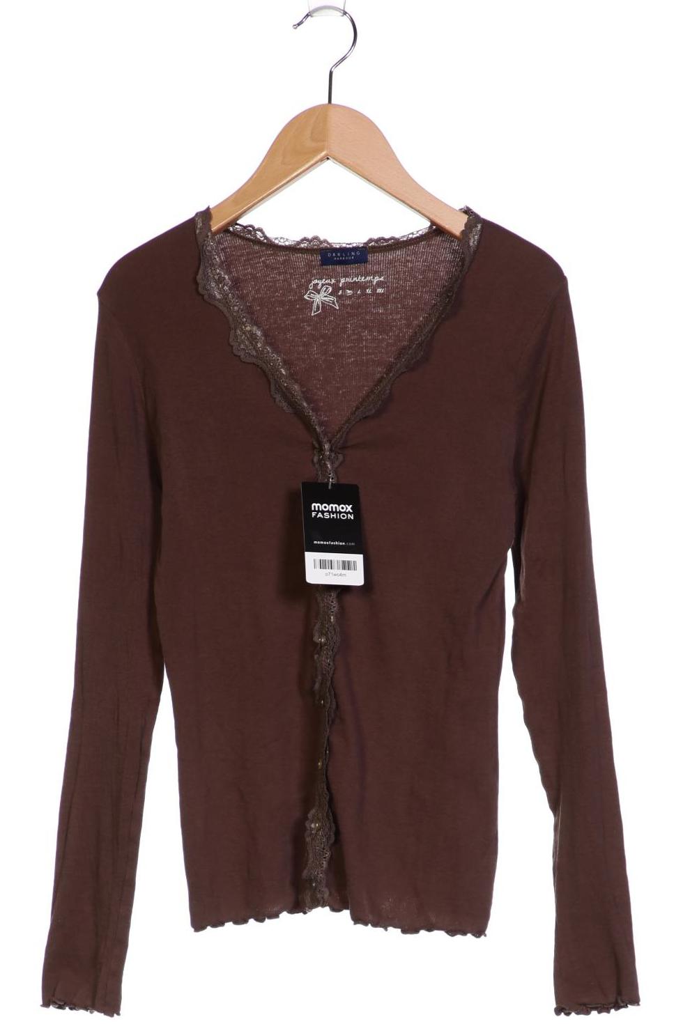 

darling harbour Damen Strickjacke, braun, Gr. 38