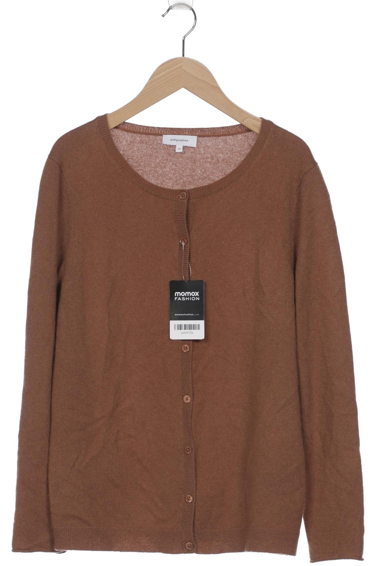 

darling harbour Damen Strickjacke, braun, Gr. 38