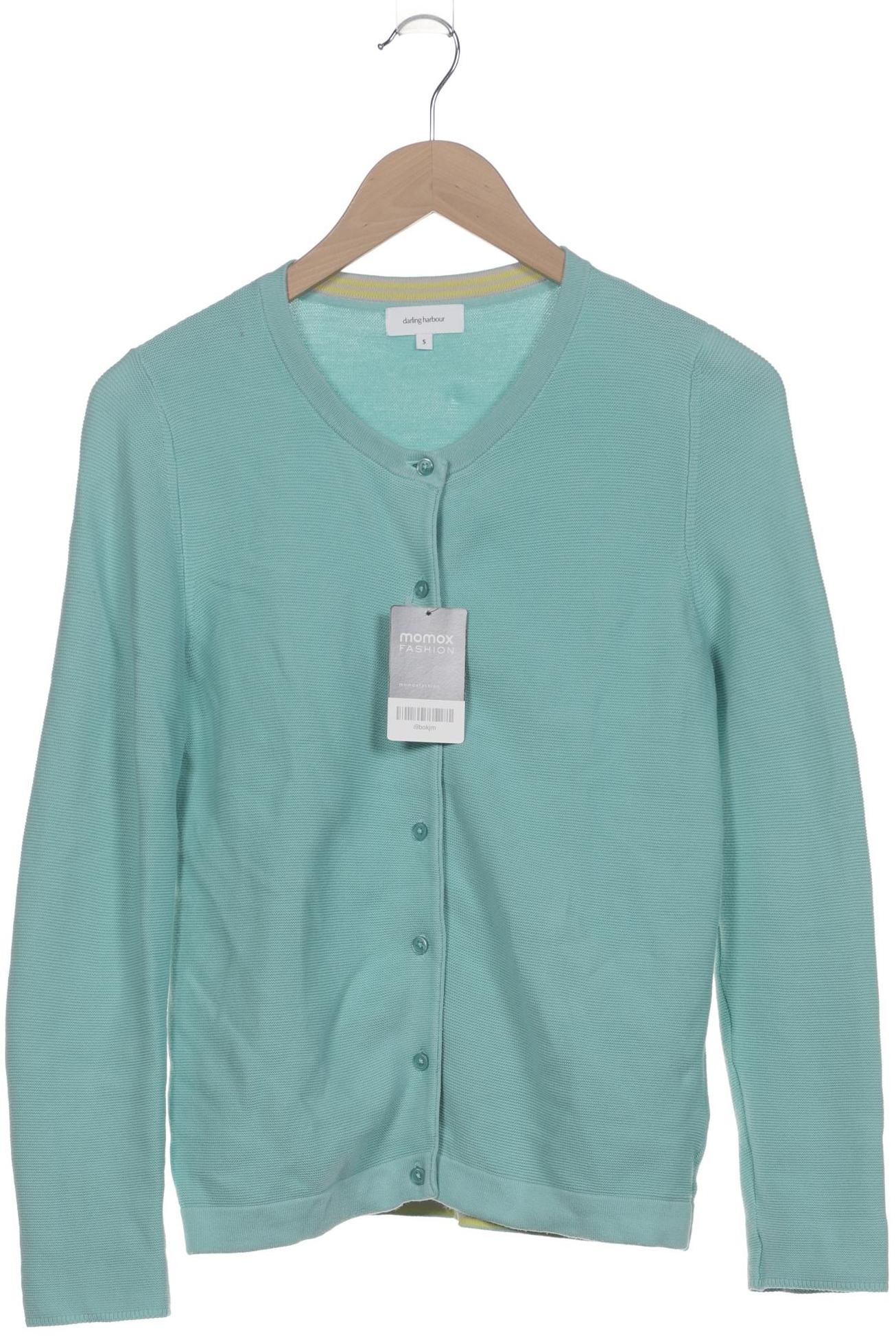 

darling harbour Damen Strickjacke, türkis, Gr. 36