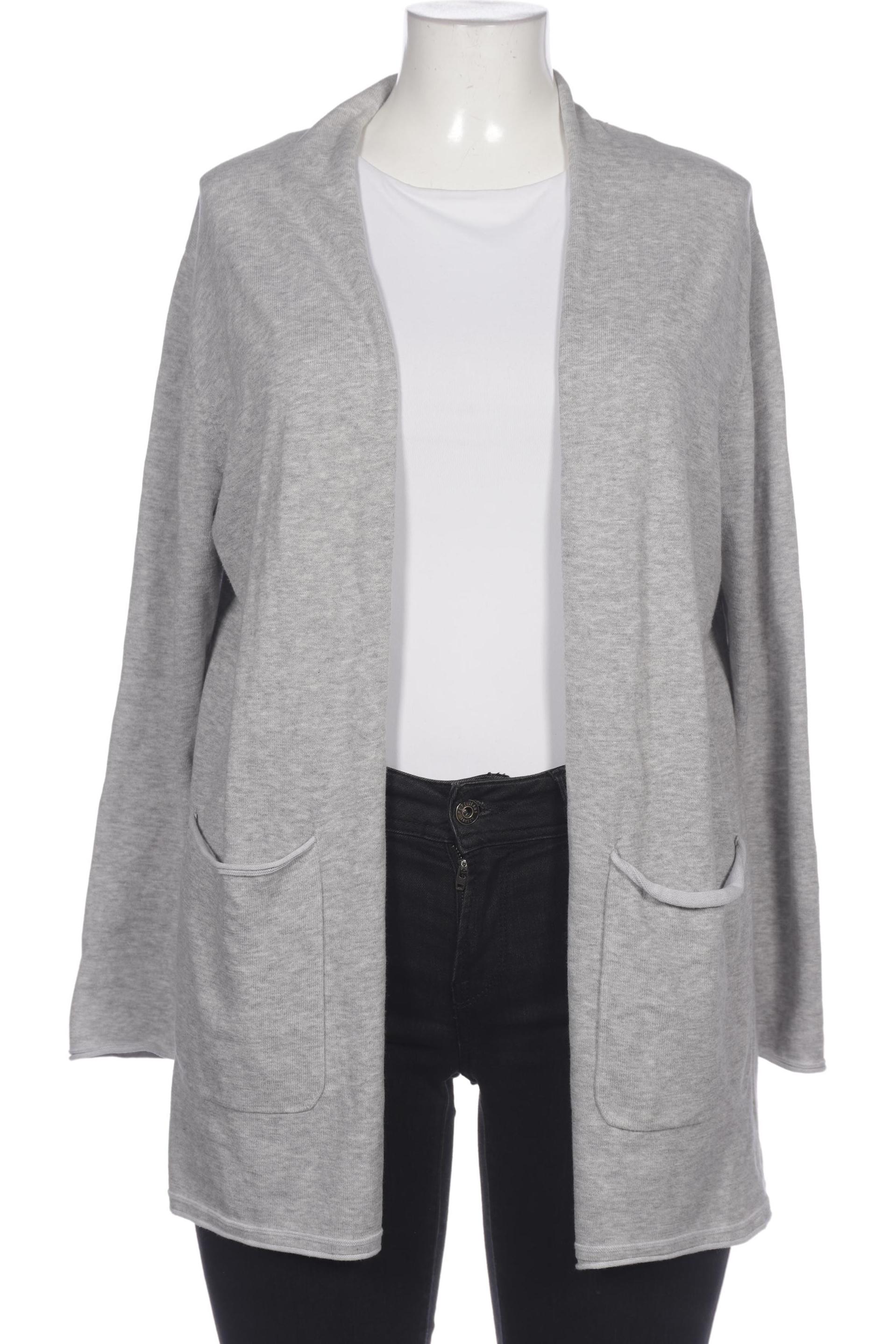 

darling harbour Damen Strickjacke, grau, Gr. 46