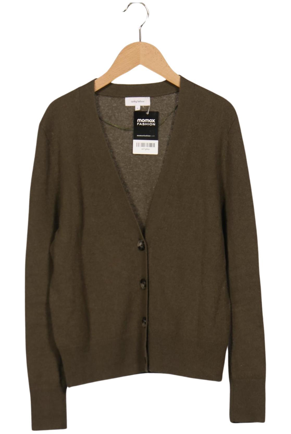 

darling harbour Damen Strickjacke, grün, Gr. 42