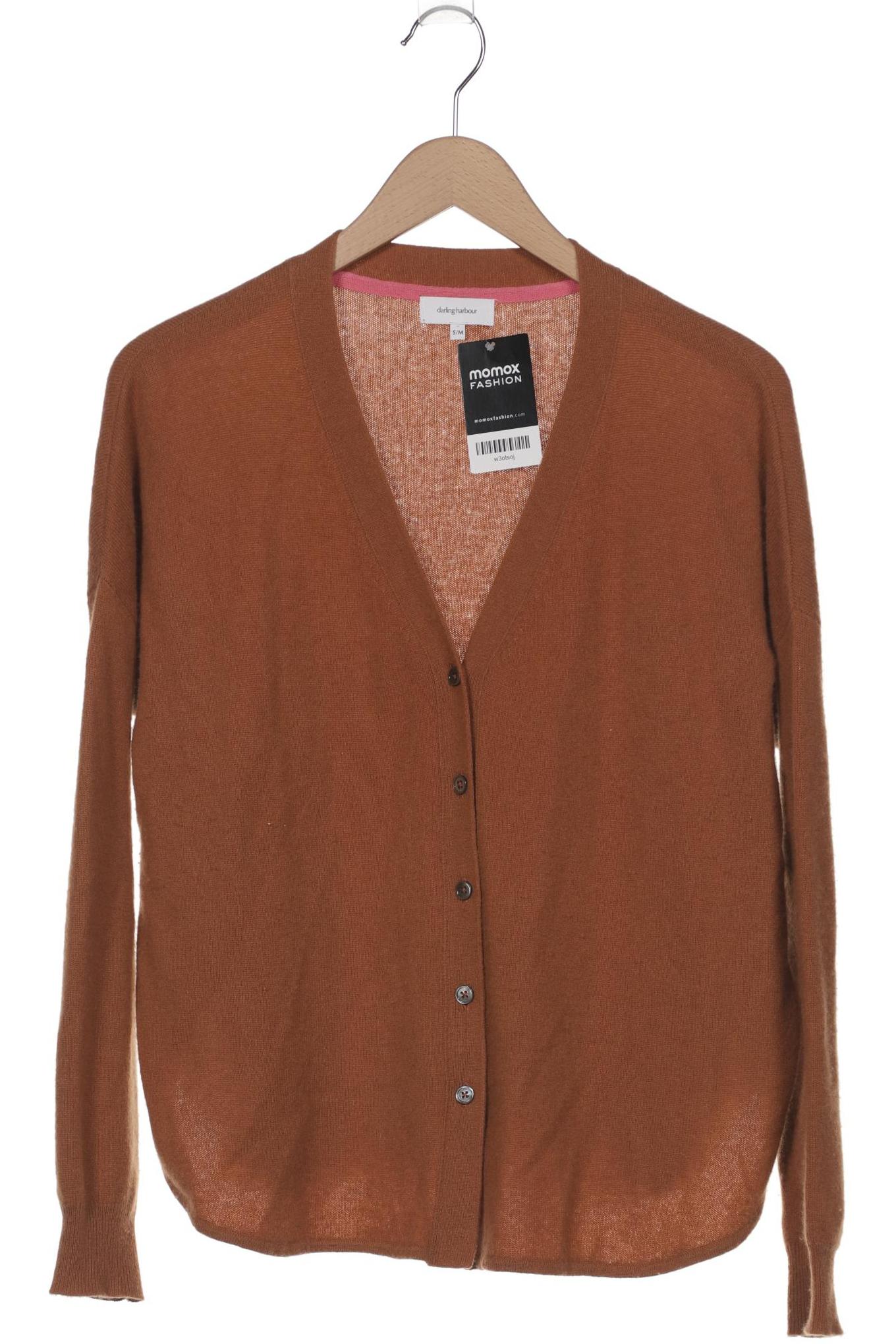 

darling harbour Damen Strickjacke, braun, Gr. 36