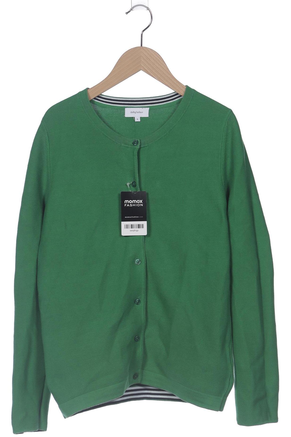 

darling harbour Damen Strickjacke, grün, Gr. 36
