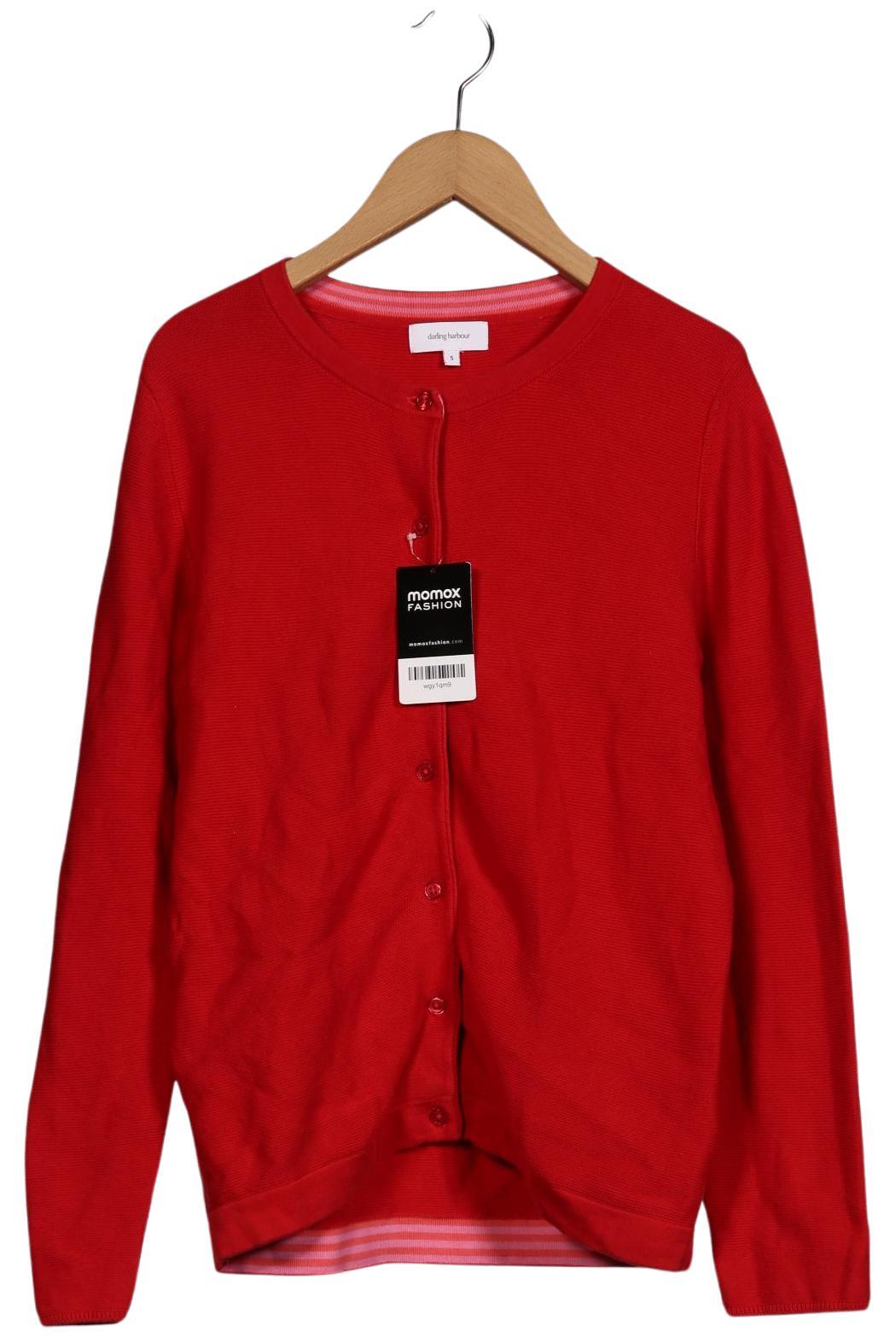 

darling harbour Damen Strickjacke, rot, Gr. 36