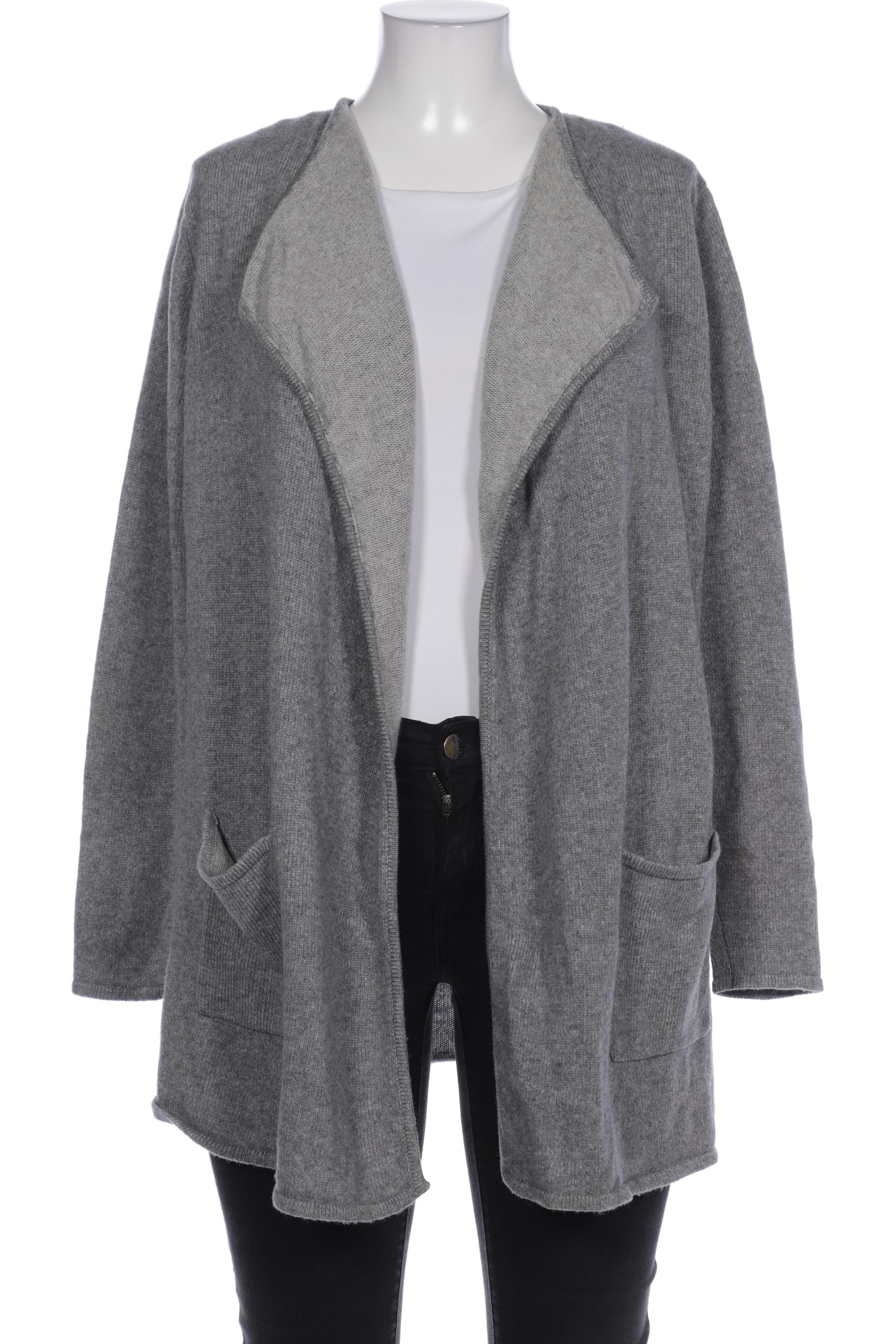 

darling harbour Damen Strickjacke, grau, Gr. 44