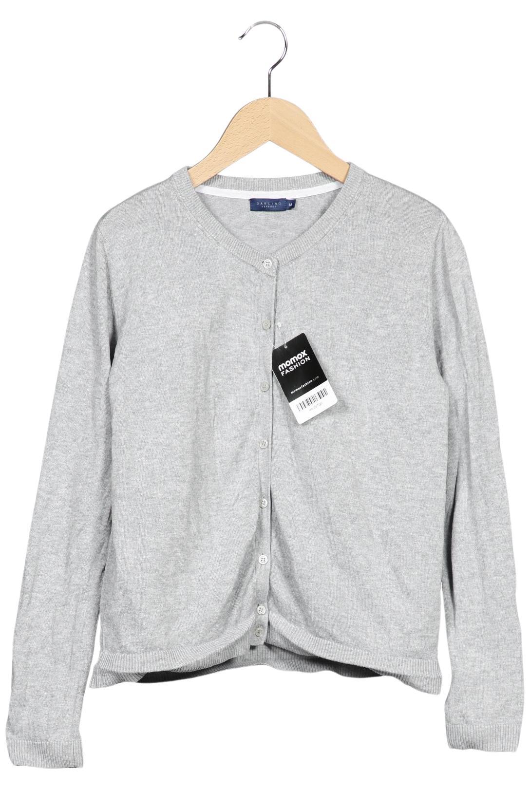 

darling harbour Damen Strickjacke, grau, Gr. 38