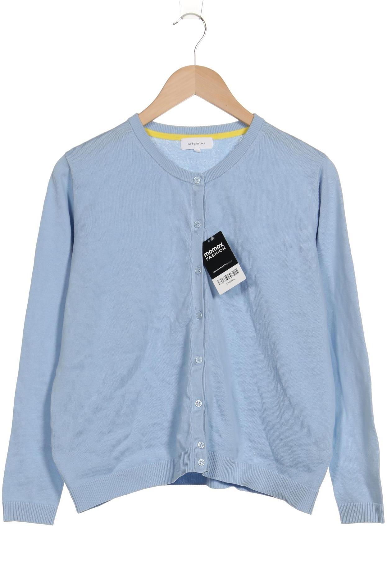 

darling harbour Damen Strickjacke, hellblau, Gr. 44