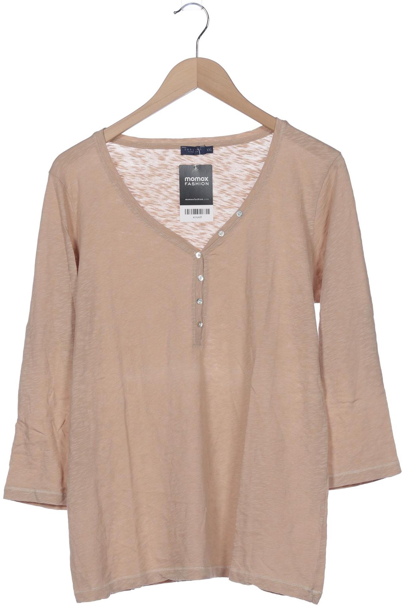 

darling harbour Damen Langarmshirt, beige