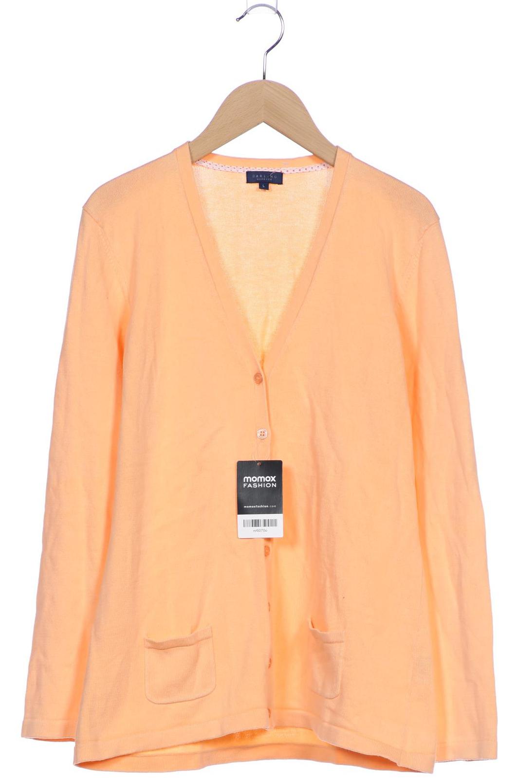 

darling harbour Damen Strickjacke, orange, Gr. 42