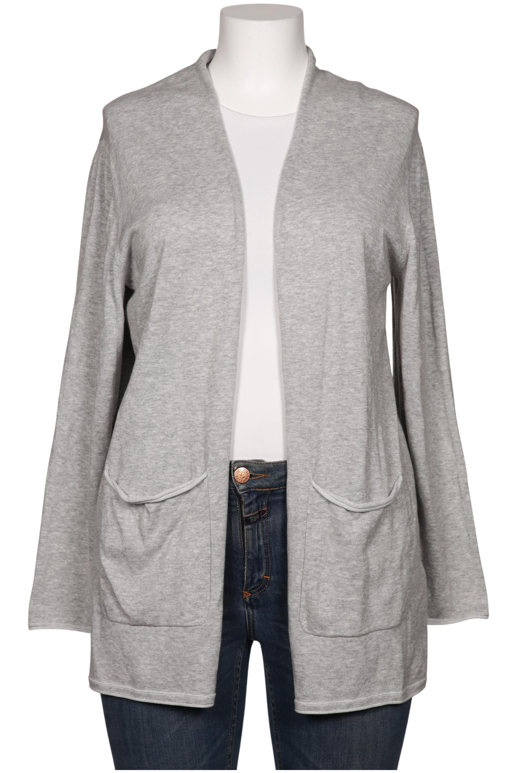 

darling harbour Damen Strickjacke, grau, Gr. 46