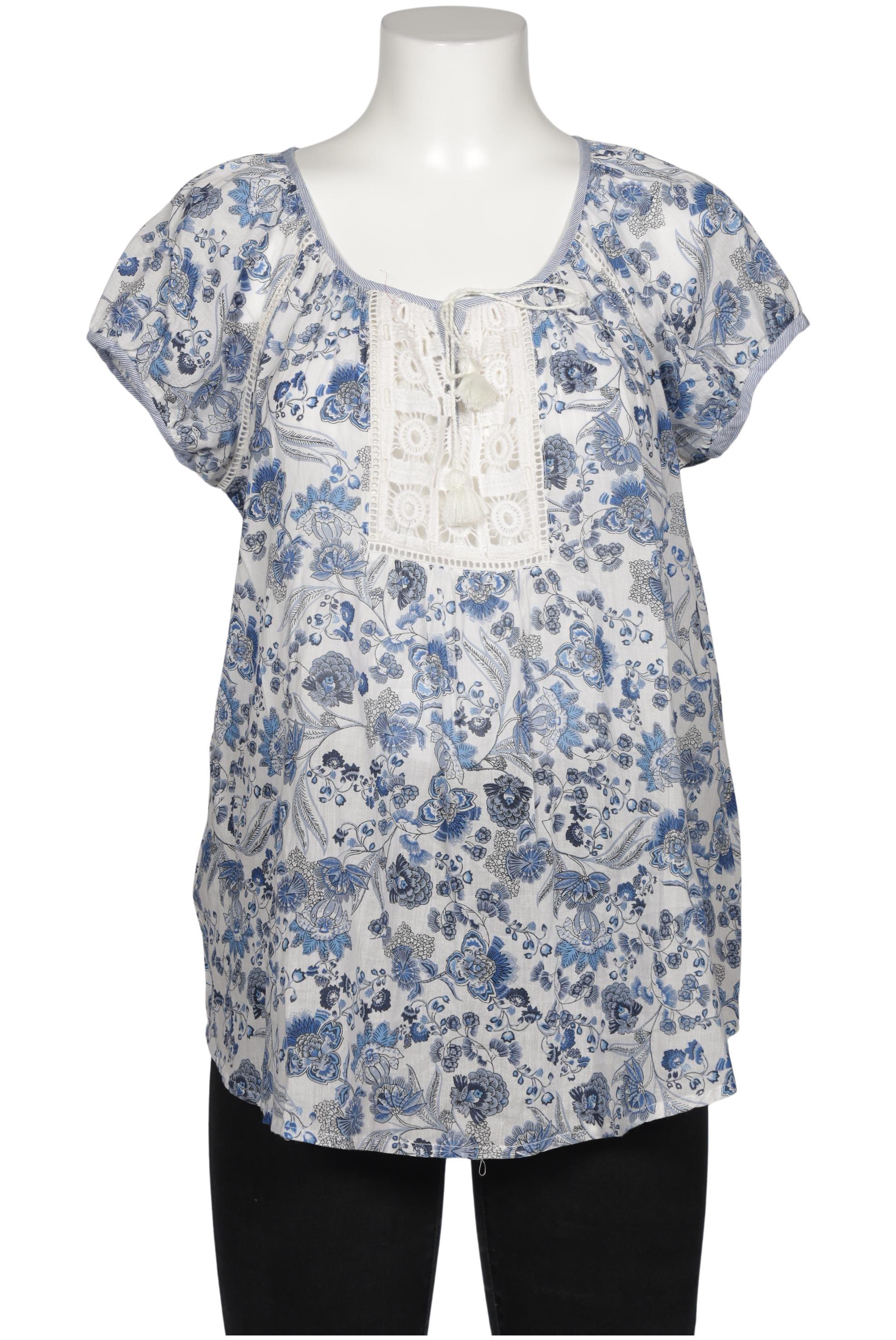 

darling harbour Damen Bluse, blau, Gr. 46