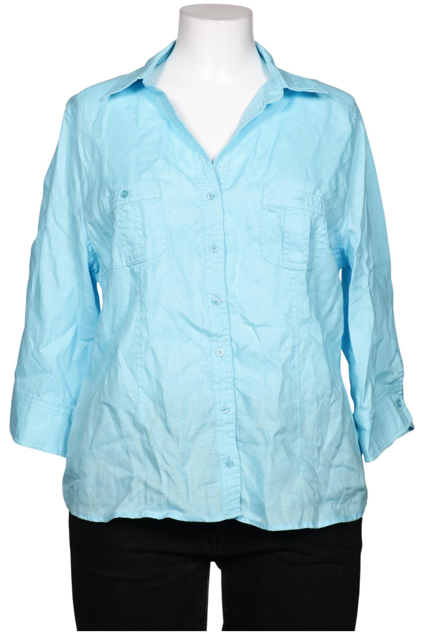 

darling harbour Damen Bluse, blau, Gr. 46