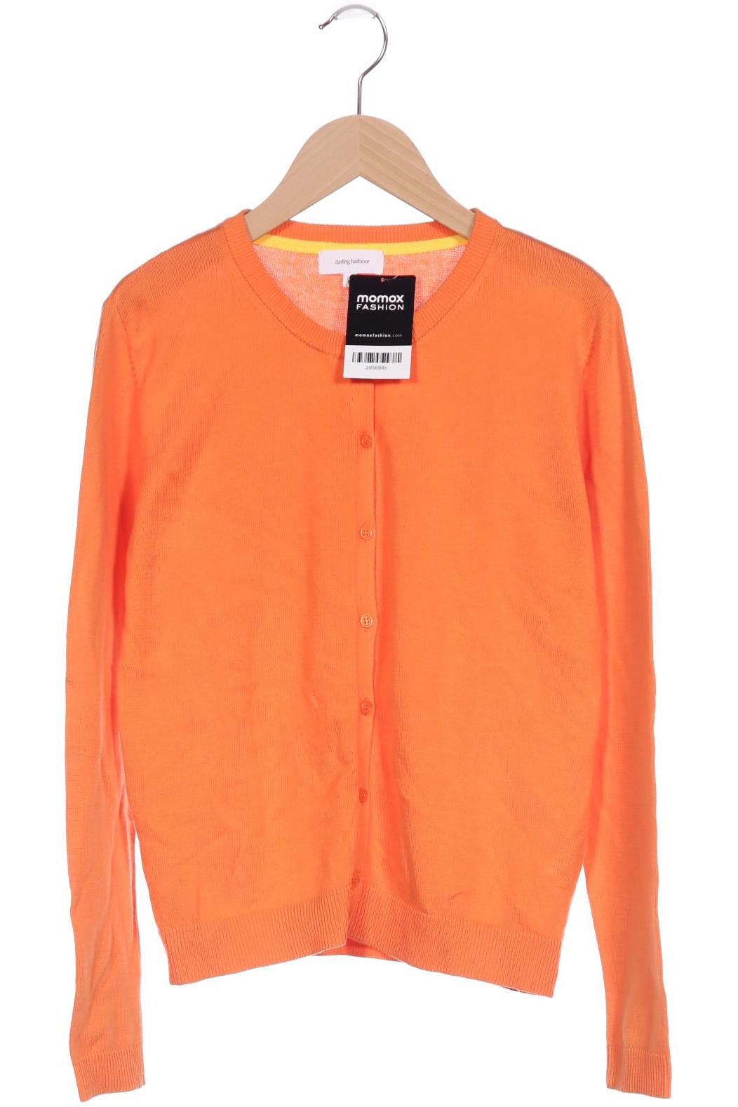 

darling harbour Damen Strickjacke, orange, Gr. 38