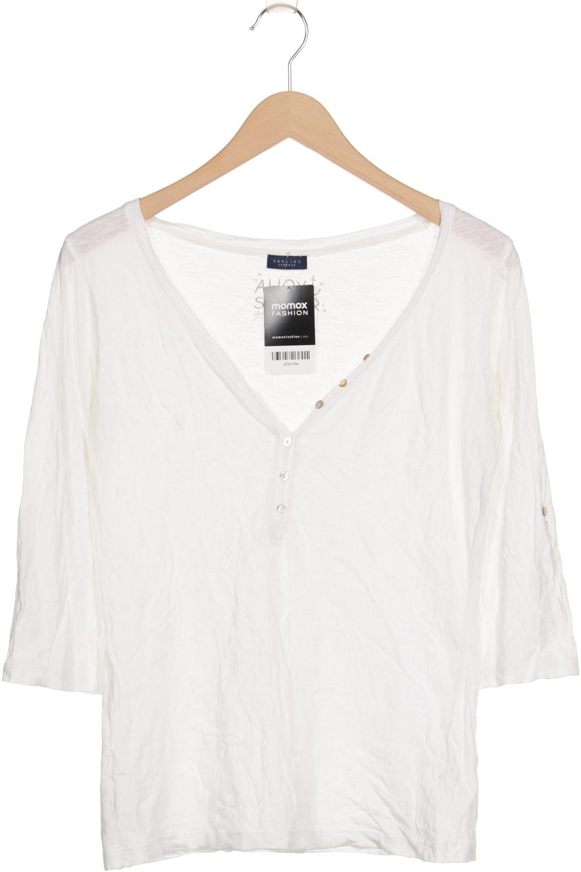 

darling harbour Damen Langarmshirt, cremeweiß, Gr. 36