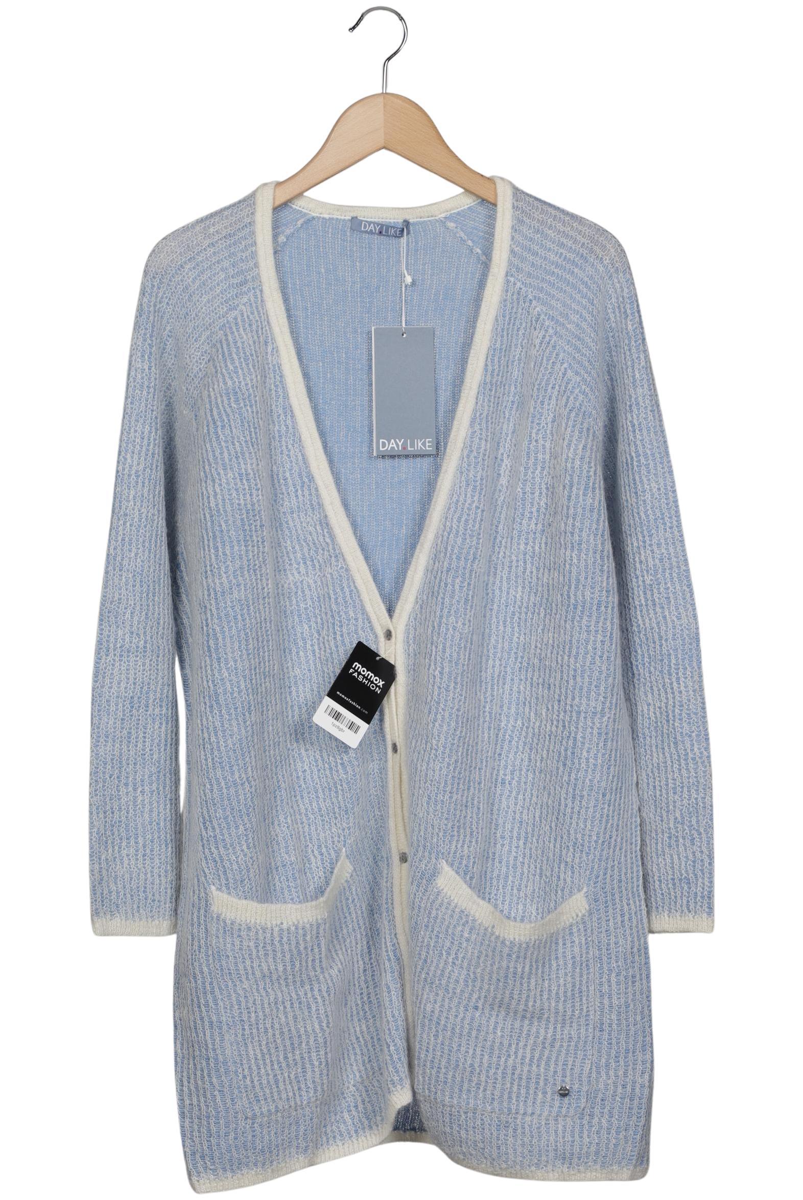 

DAY.Like by Peter Hahn Damen Strickjacke, hellblau, Gr. 40