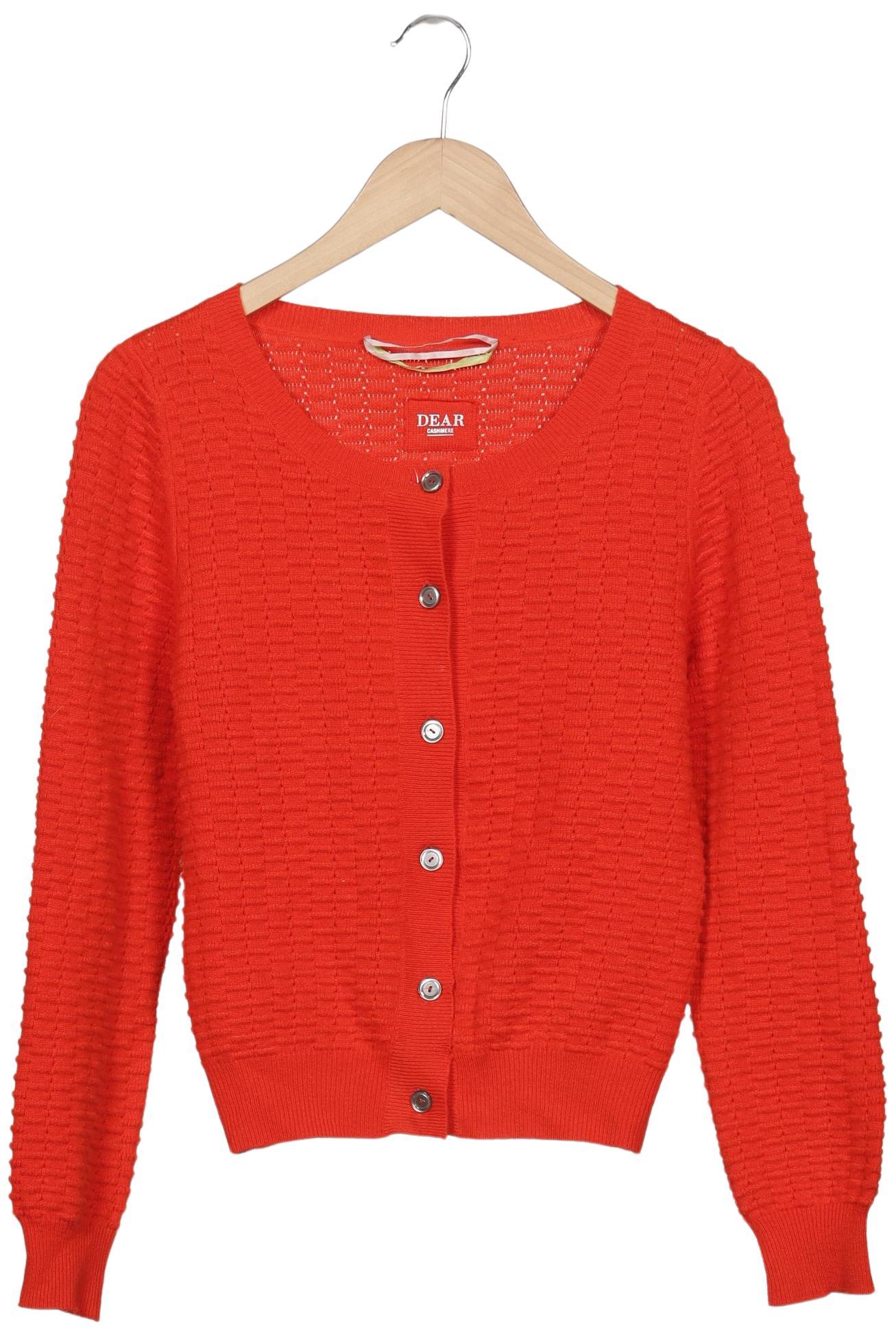 

Dear Cashmere Damen Strickjacke, orange, Gr. 38