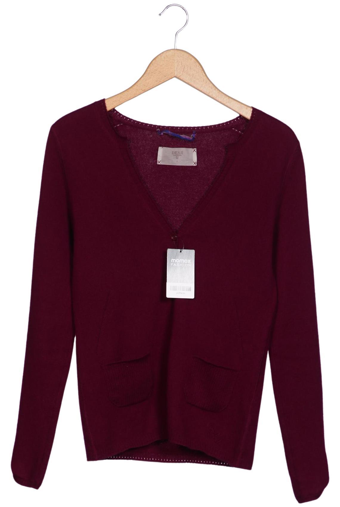 

Dear Cashmere Damen Strickjacke, bordeaux, Gr. 36