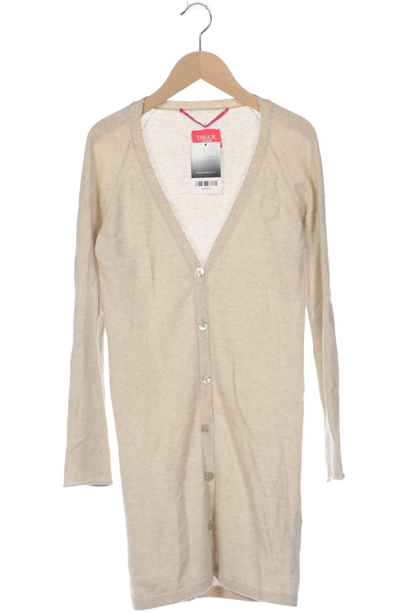 

Dear Cashmere Damen Strickjacke, cremeweiß, Gr. 36