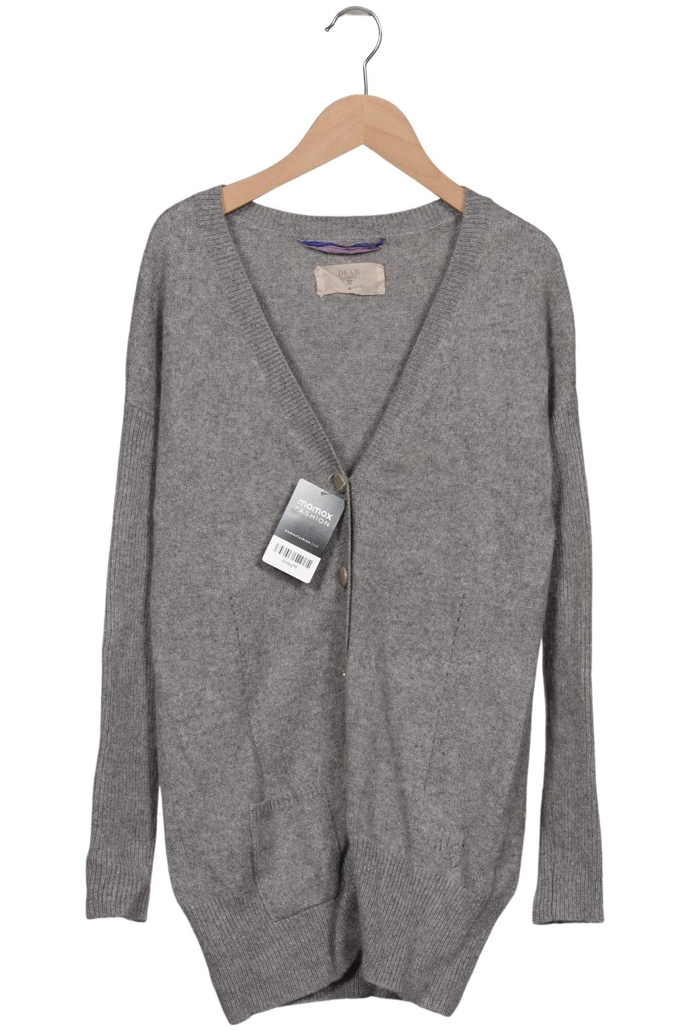 

Dear Cashmere Damen Strickjacke, grau, Gr. 38