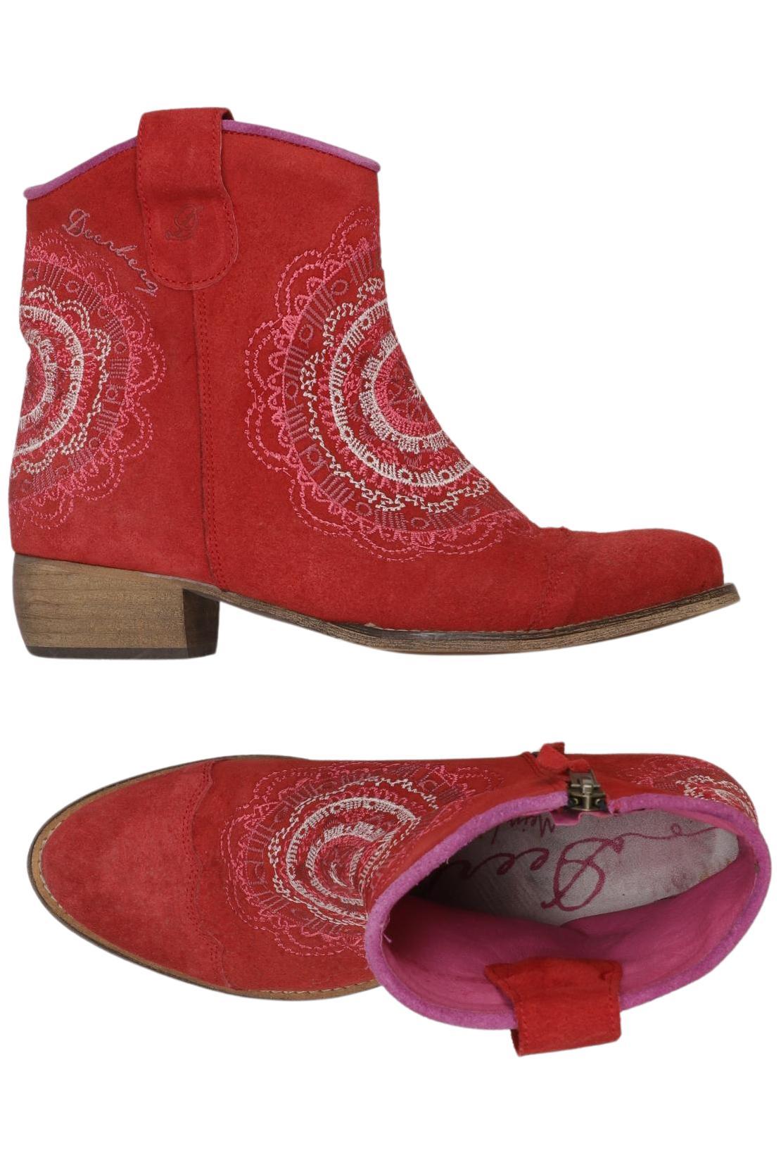 

Deerberg Damen Stiefelette, rot, Gr. 38