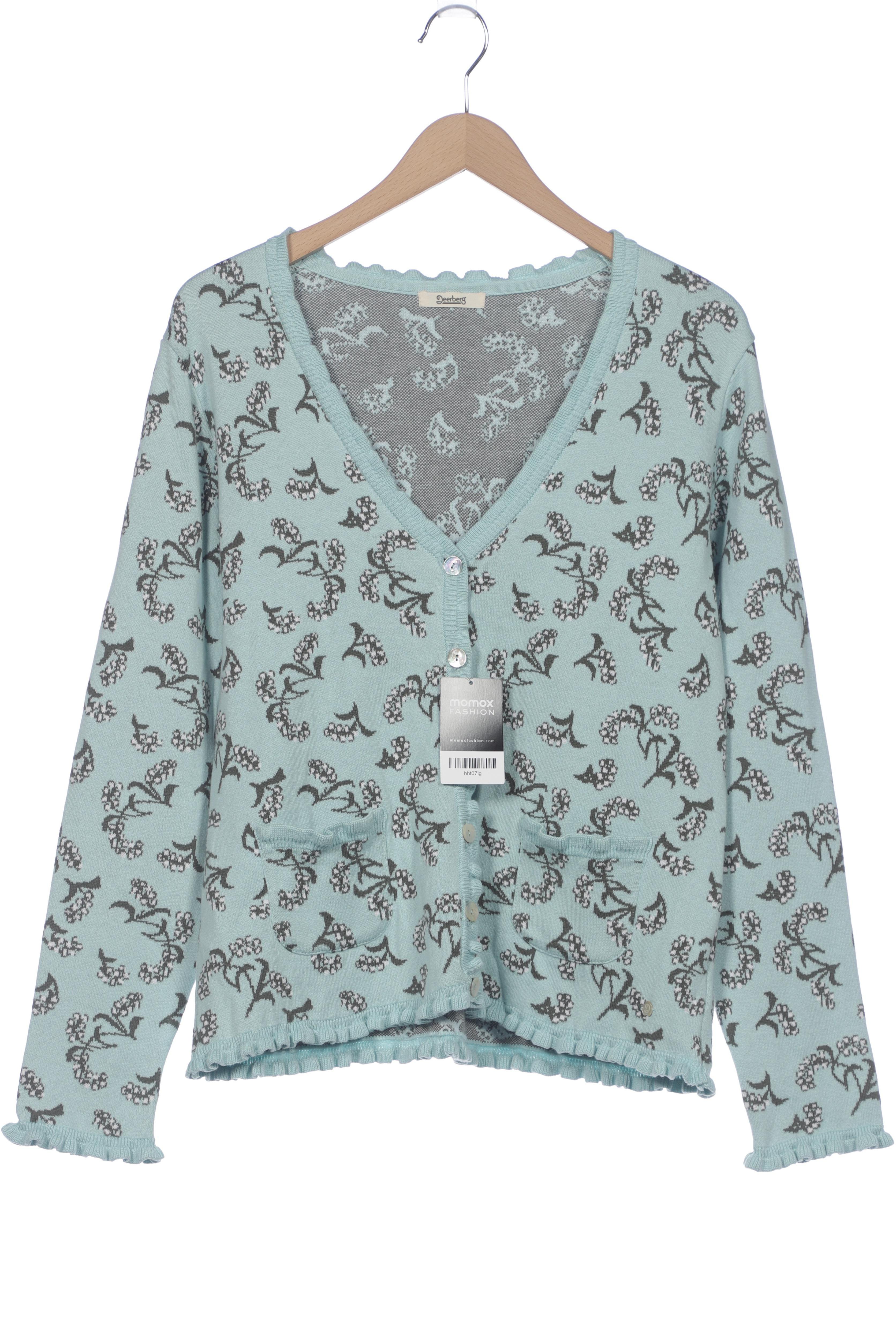

Deerberg Damen Strickjacke, türkis, Gr. 46