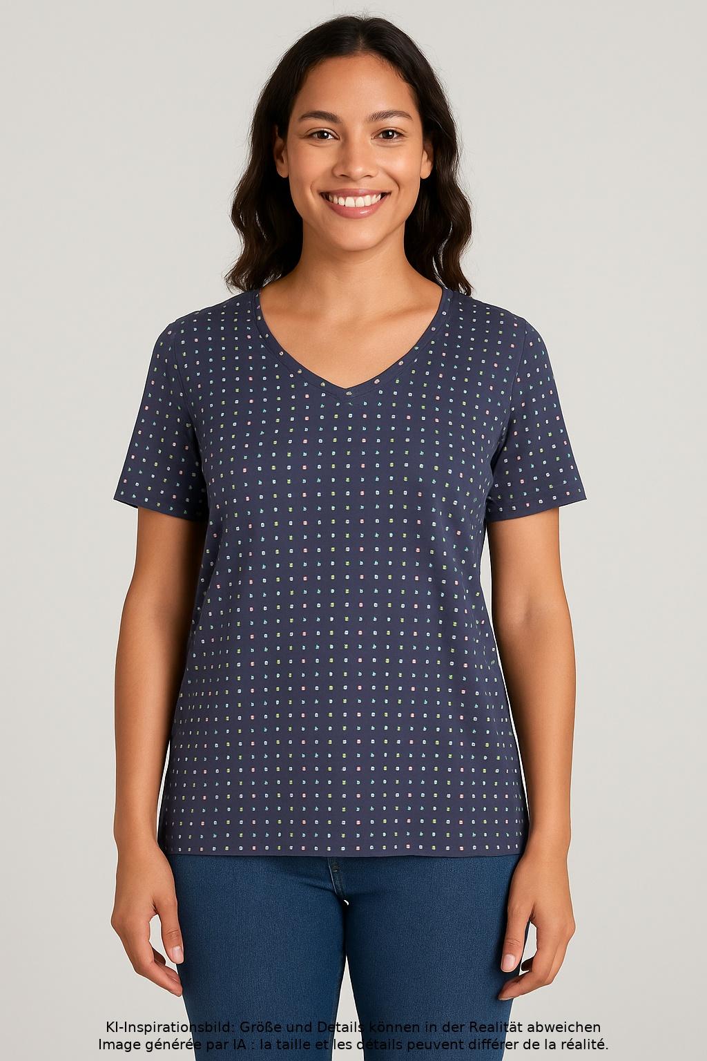 

Deerberg Damen T-Shirt, marineblau, Gr. 44