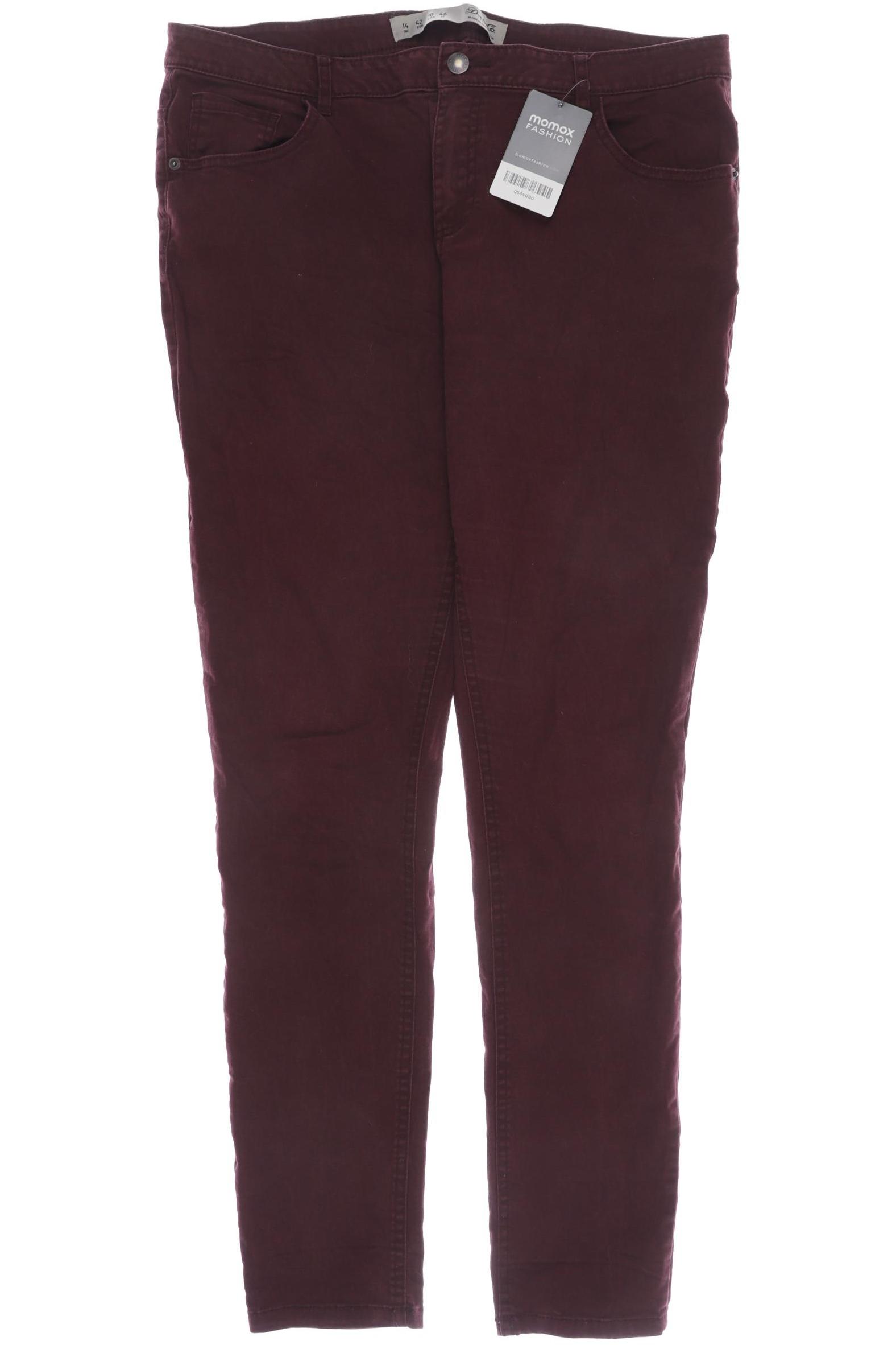 

Denim & Co. Damen Stoffhose, bordeaux, Gr. 42