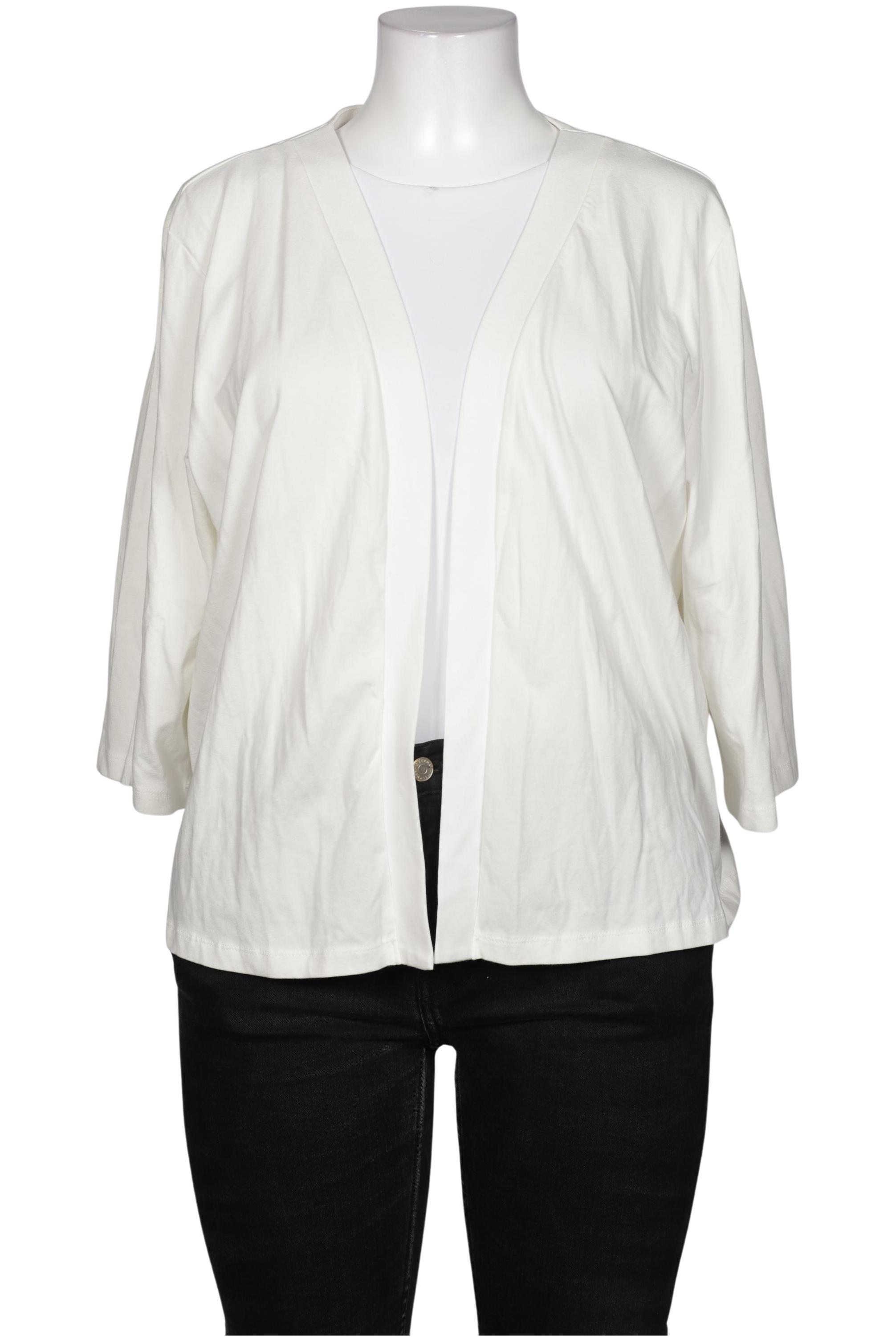 

Denim & Co. Damen Strickjacke, weiß, Gr. 52