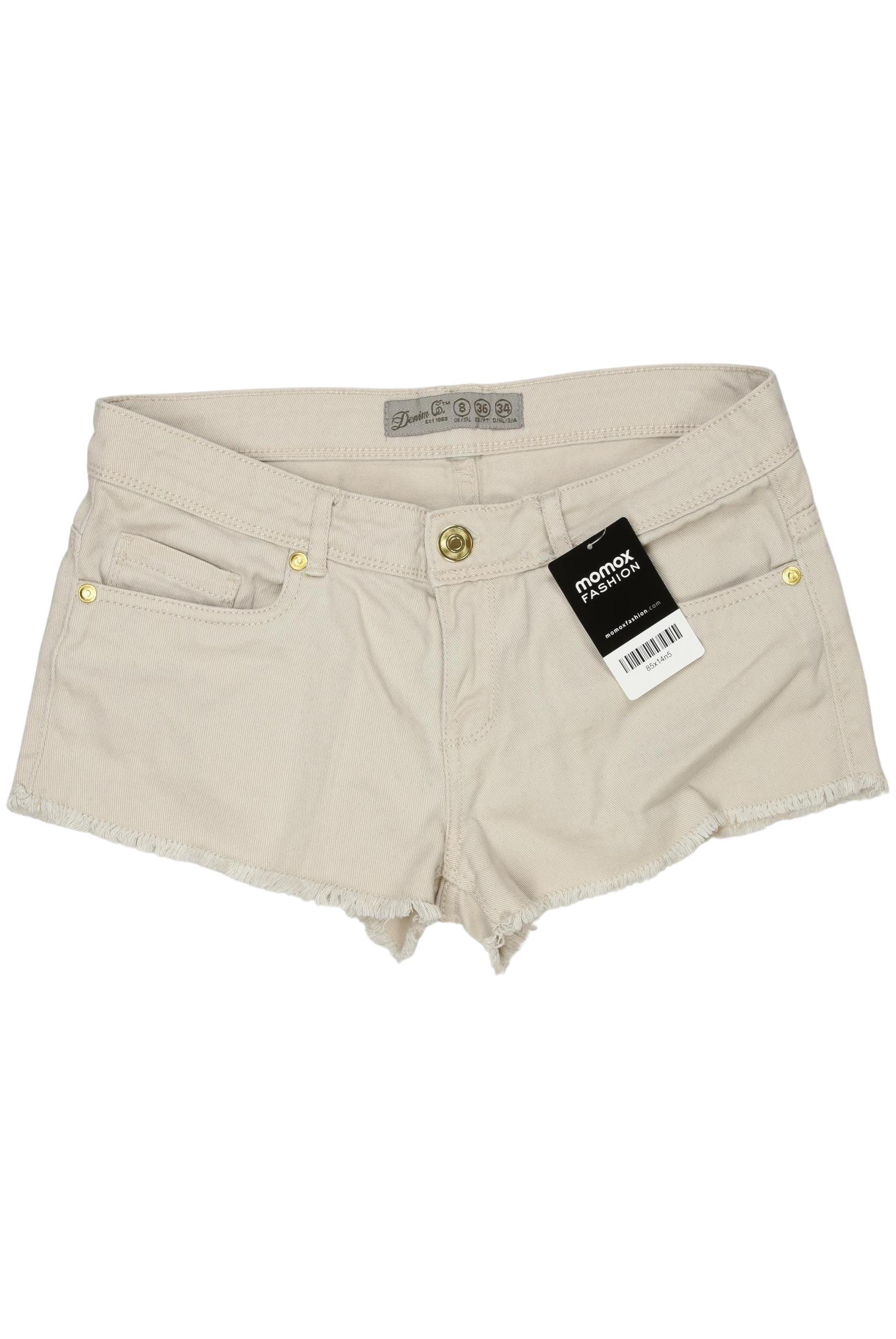 

Denim Co. Damen Shorts, beige, Gr. 34